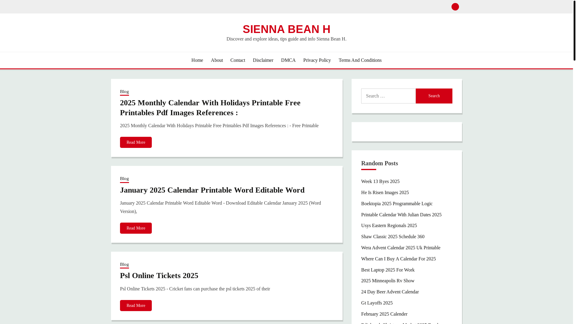 website screenshot of https://siennabeanh.pages.dev/