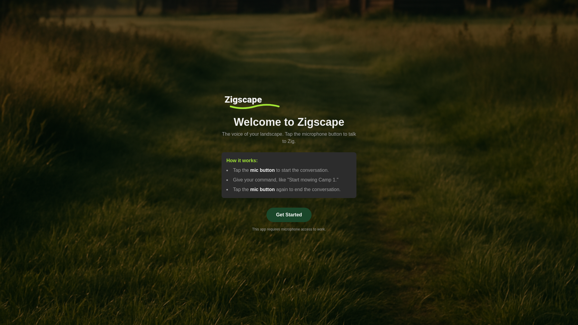 website screenshot of https://zigspace.space/