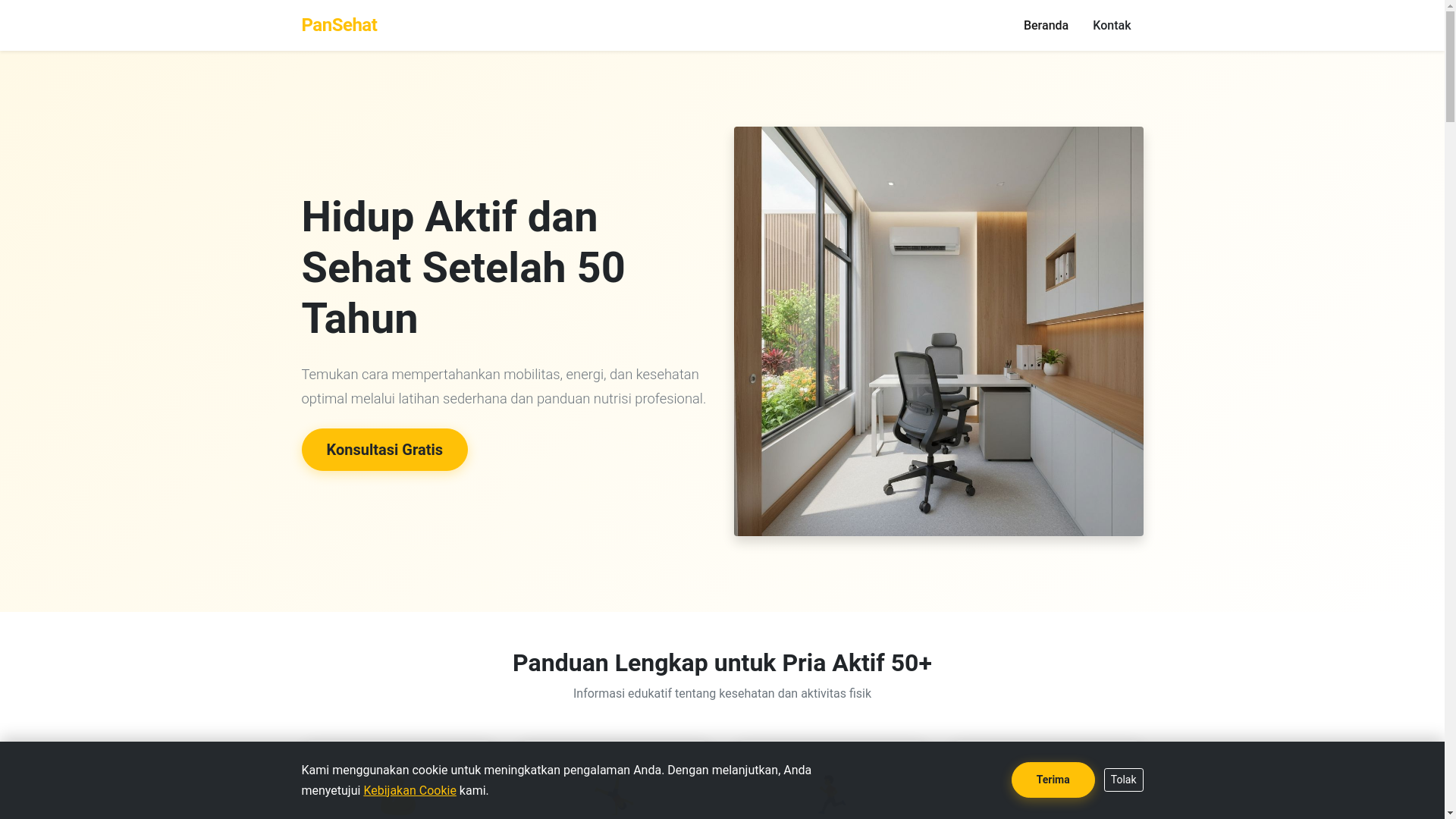 website screenshot of https://pansehatwell.info/
