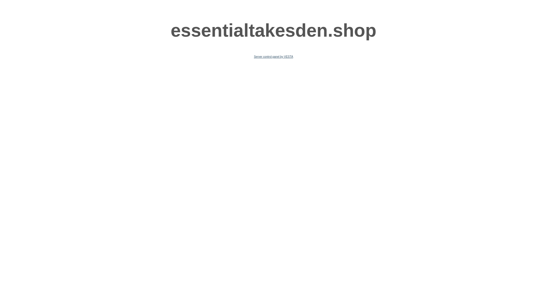 website screenshot of https://essentialtakesden.shop/