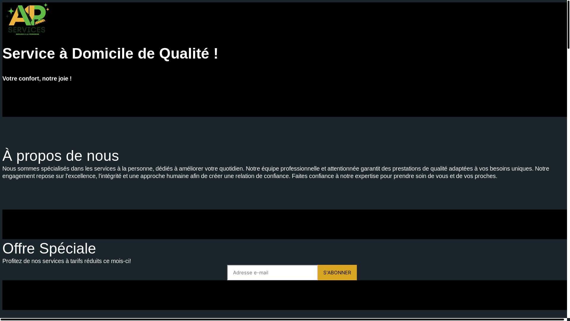 website screenshot of https://apservices225.fr/