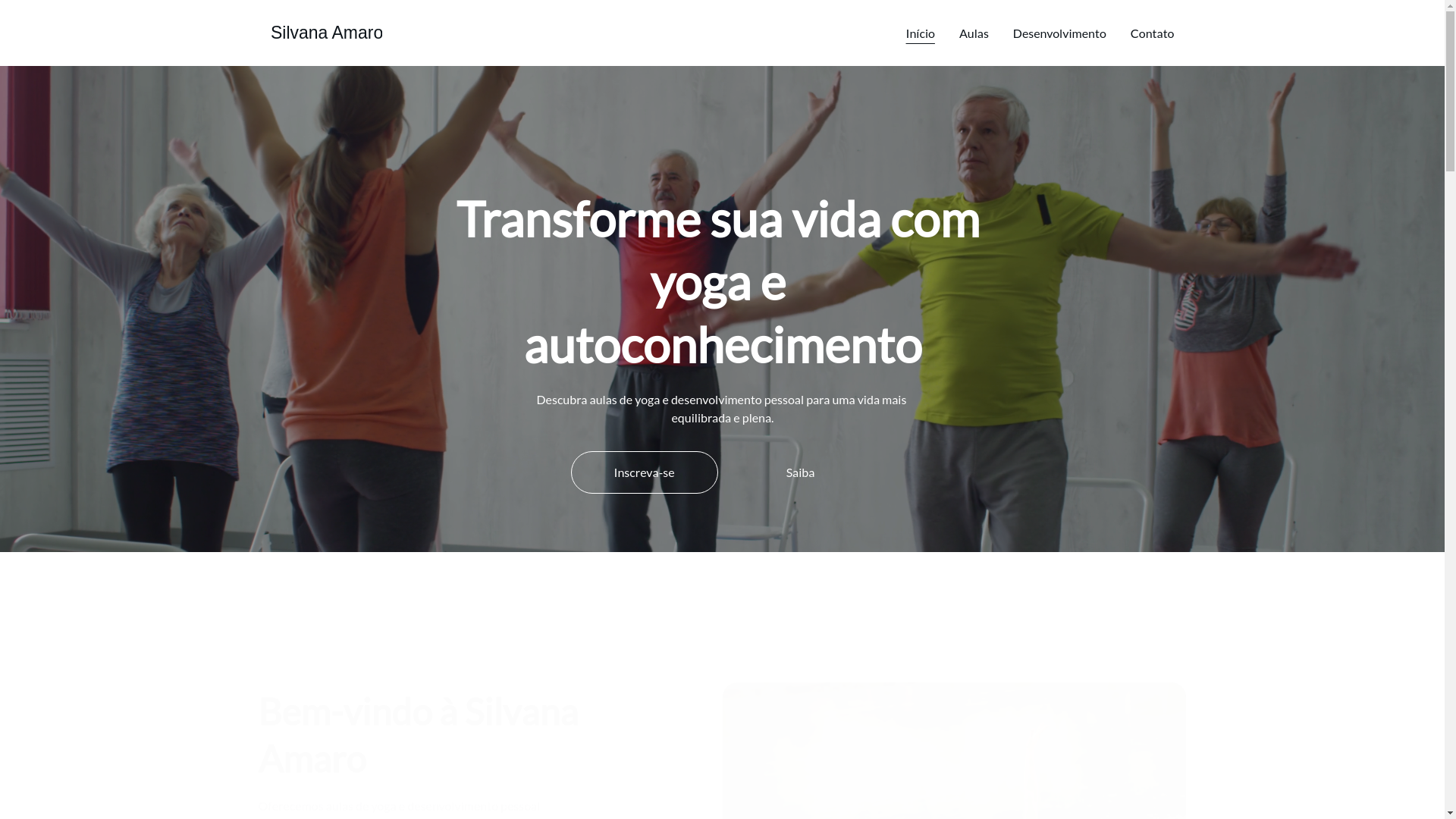 website screenshot of https://silvanaamaro.com.br/