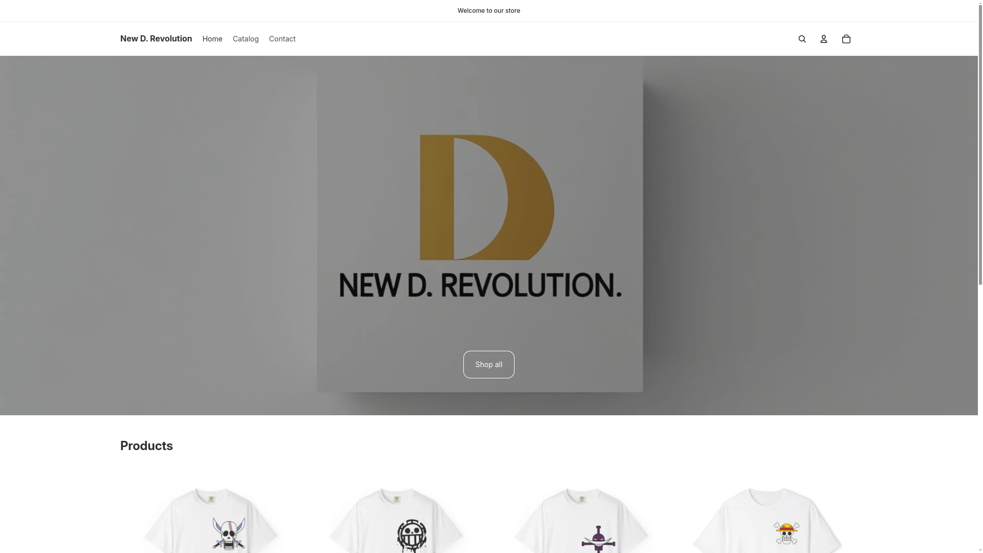 website screenshot of https://newdrevolution.com/