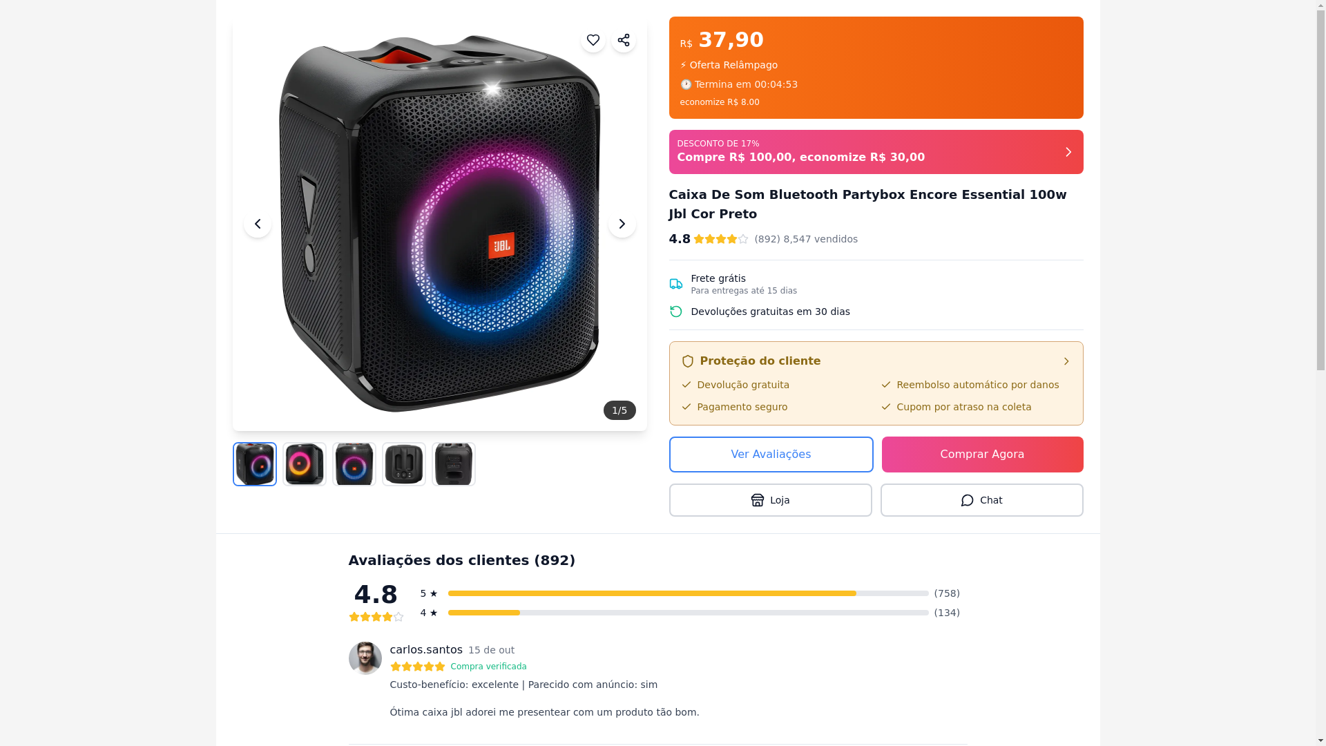 website screenshot of https://mundotktofertas.com/