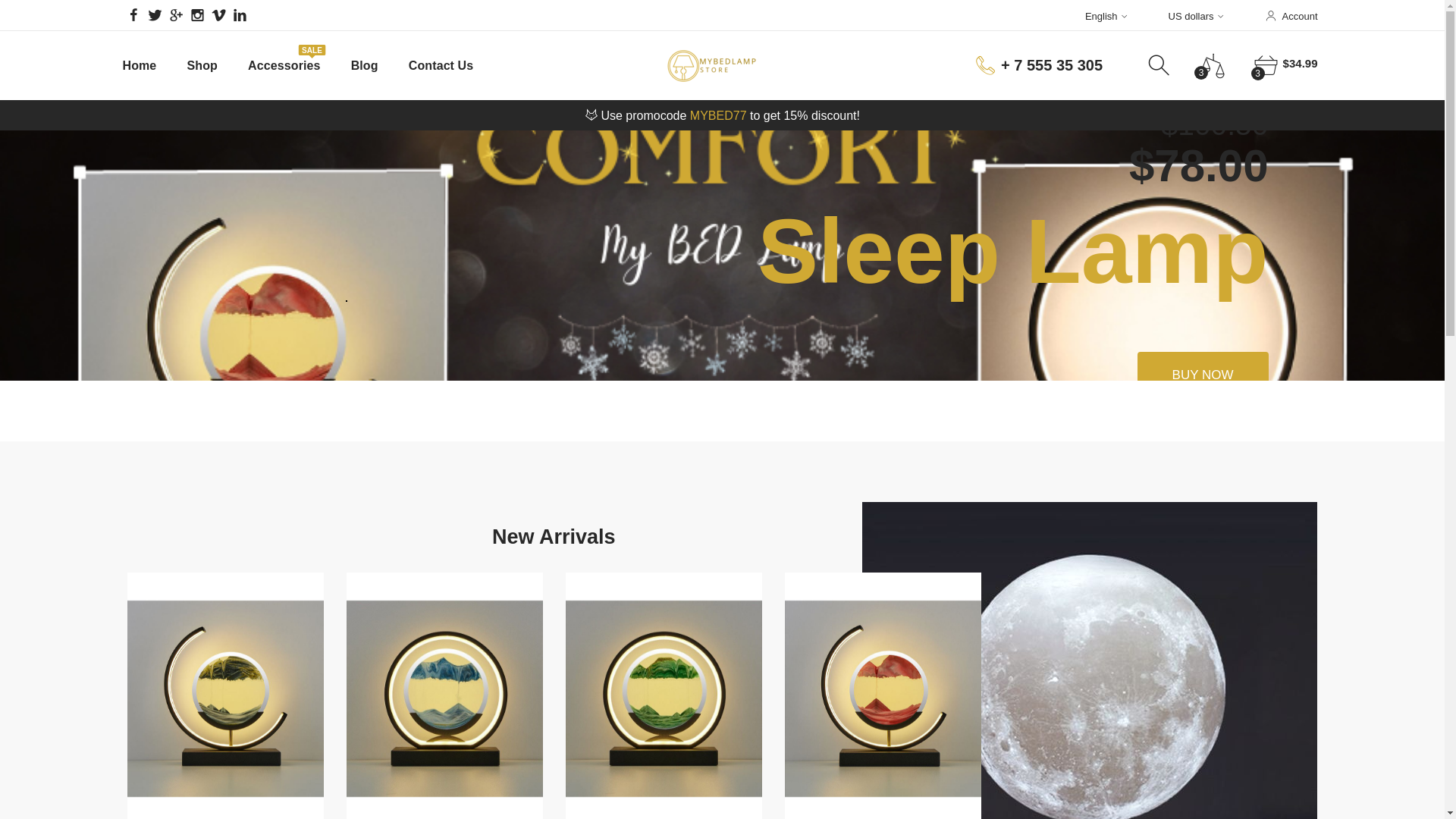 website screenshot of https://myled-store.pages.dev/