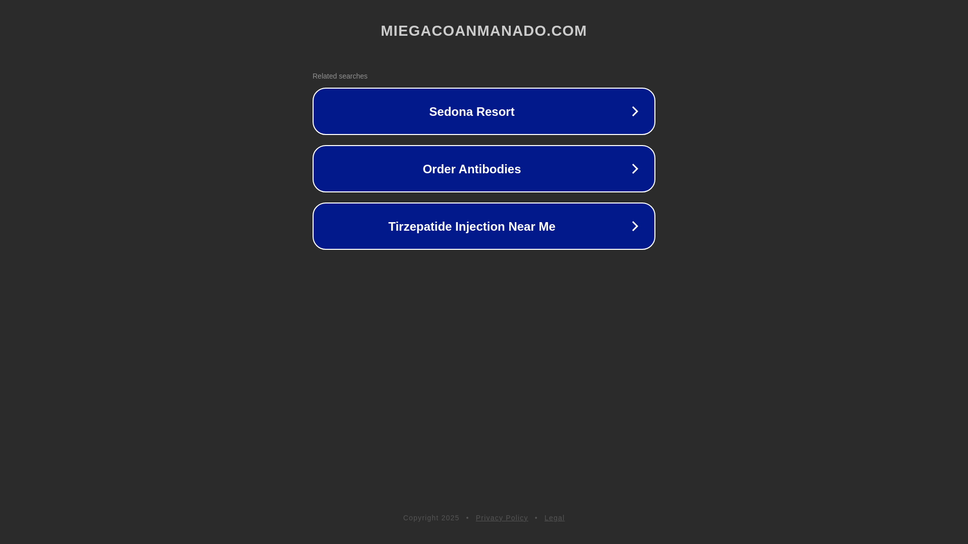 website screenshot of https://miegacoanmanado.com/