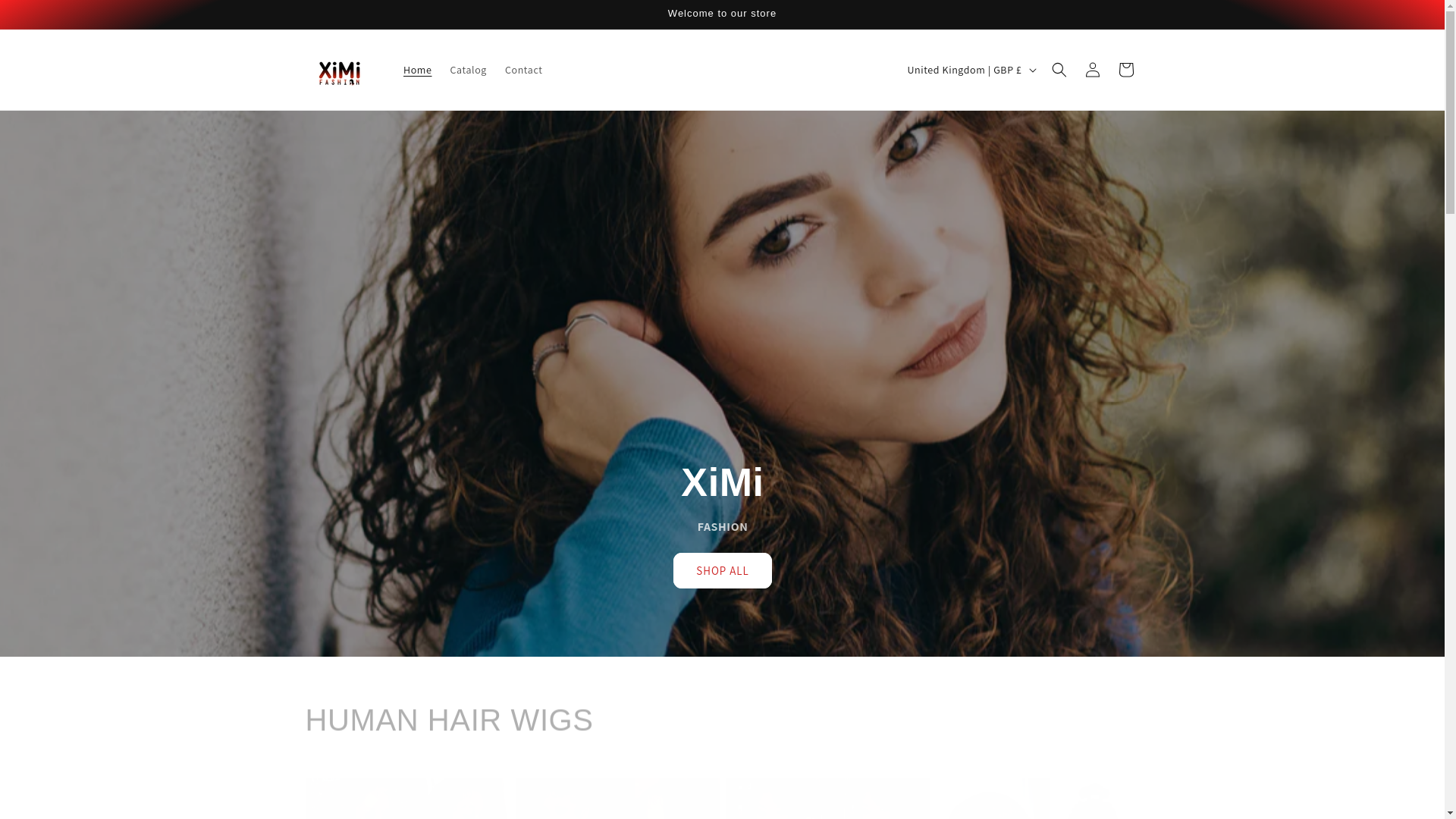 website screenshot of https://ximifashion.shop/