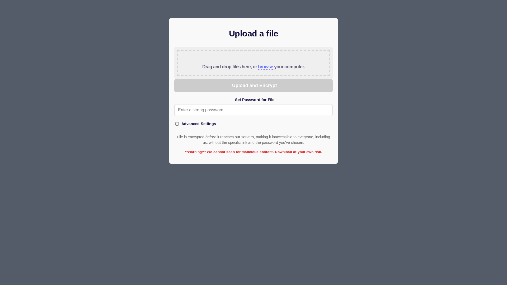 website screenshot of https://secured-share.org/