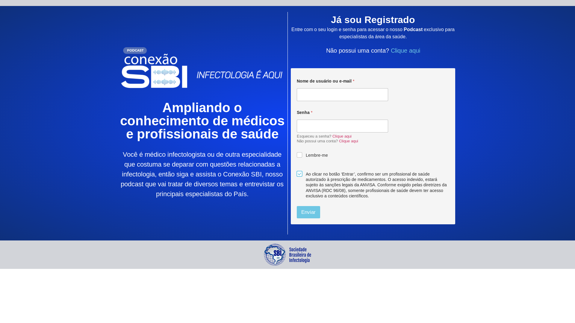 website screenshot of https://conexaosbi.com.br/