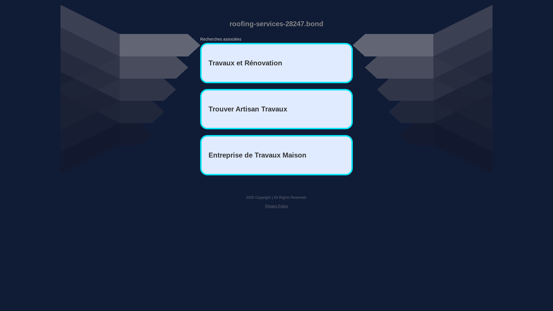 website screenshot of https://roofing-services-28247.bond/