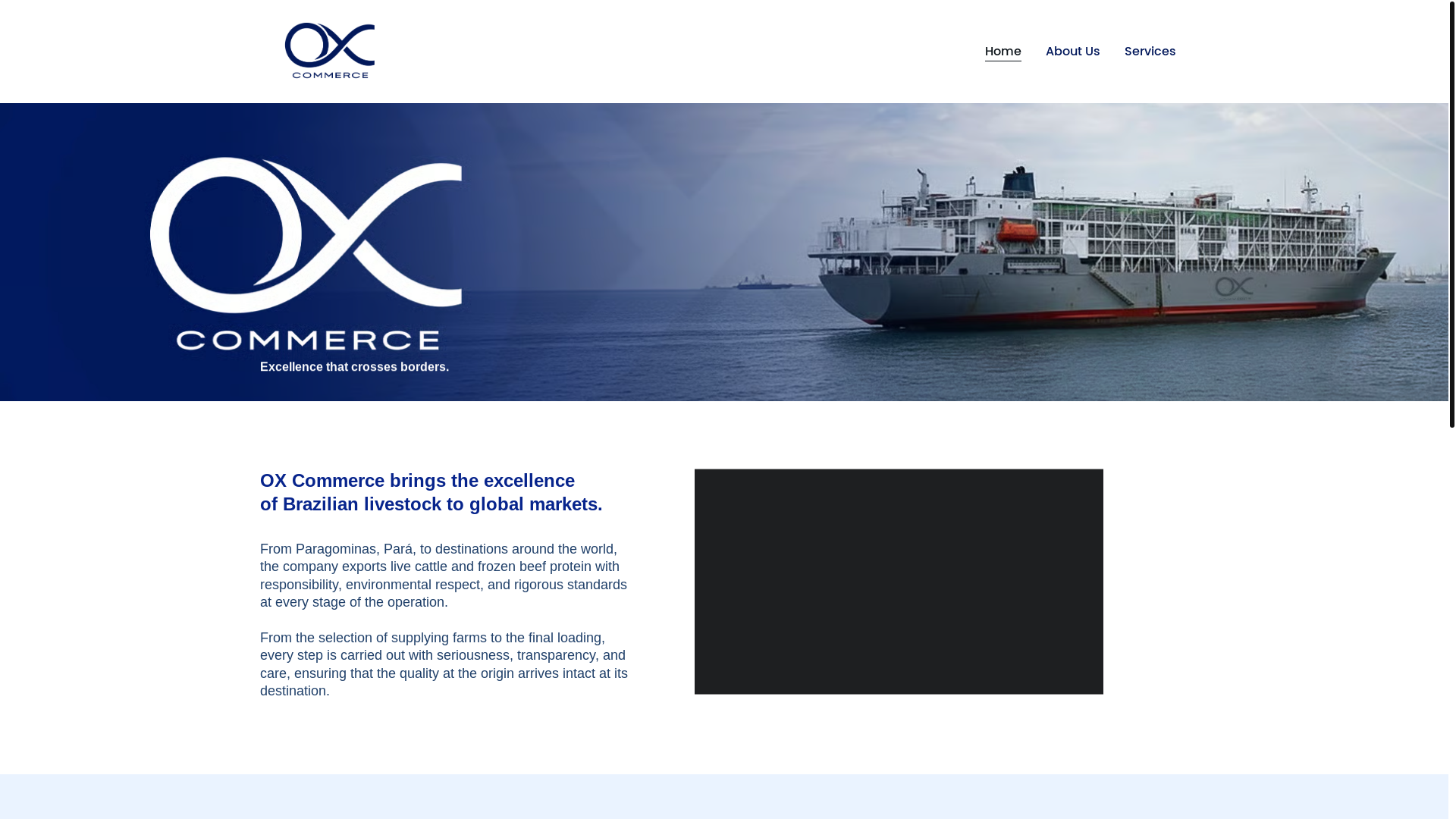 website screenshot of https://oxcommerce.com.br/