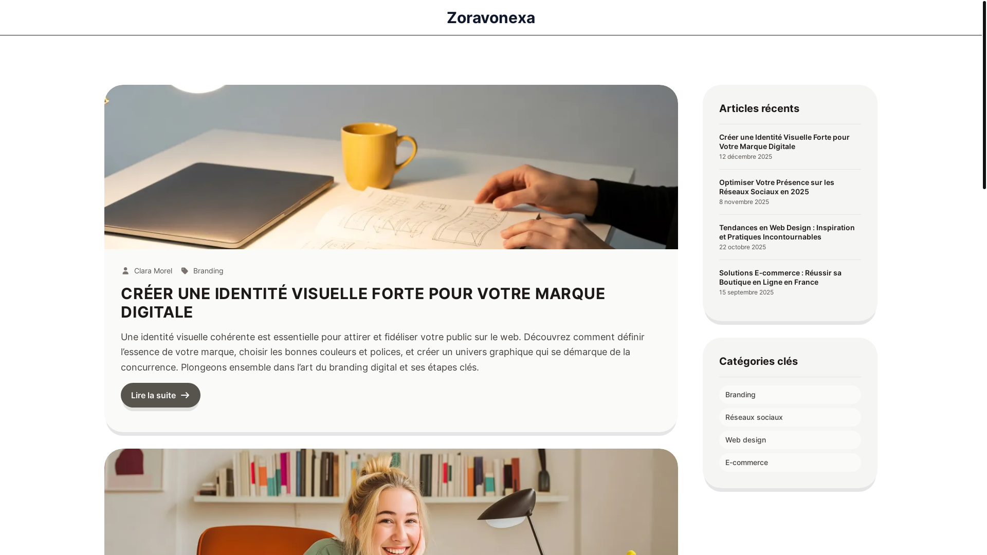 website screenshot of https://zoravonexa.com/