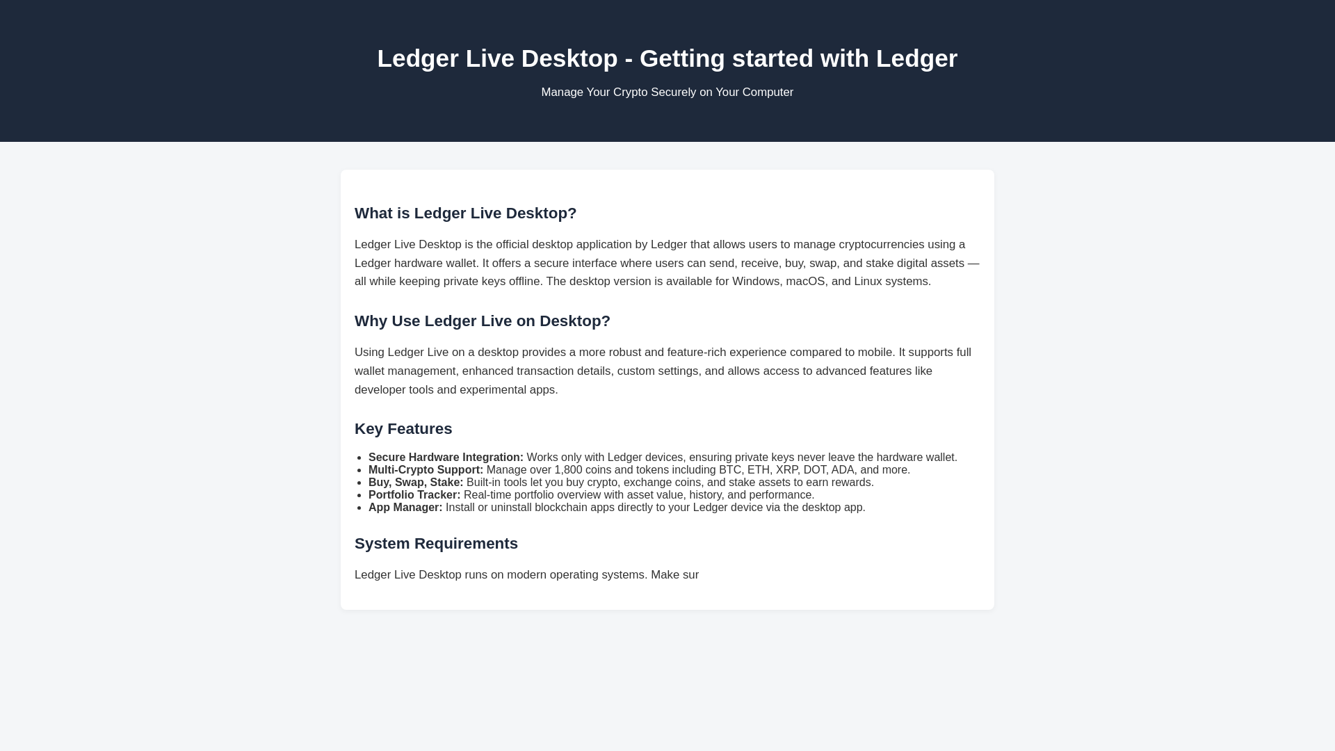 website screenshot of https://desktop-ledger-live.pages.dev/