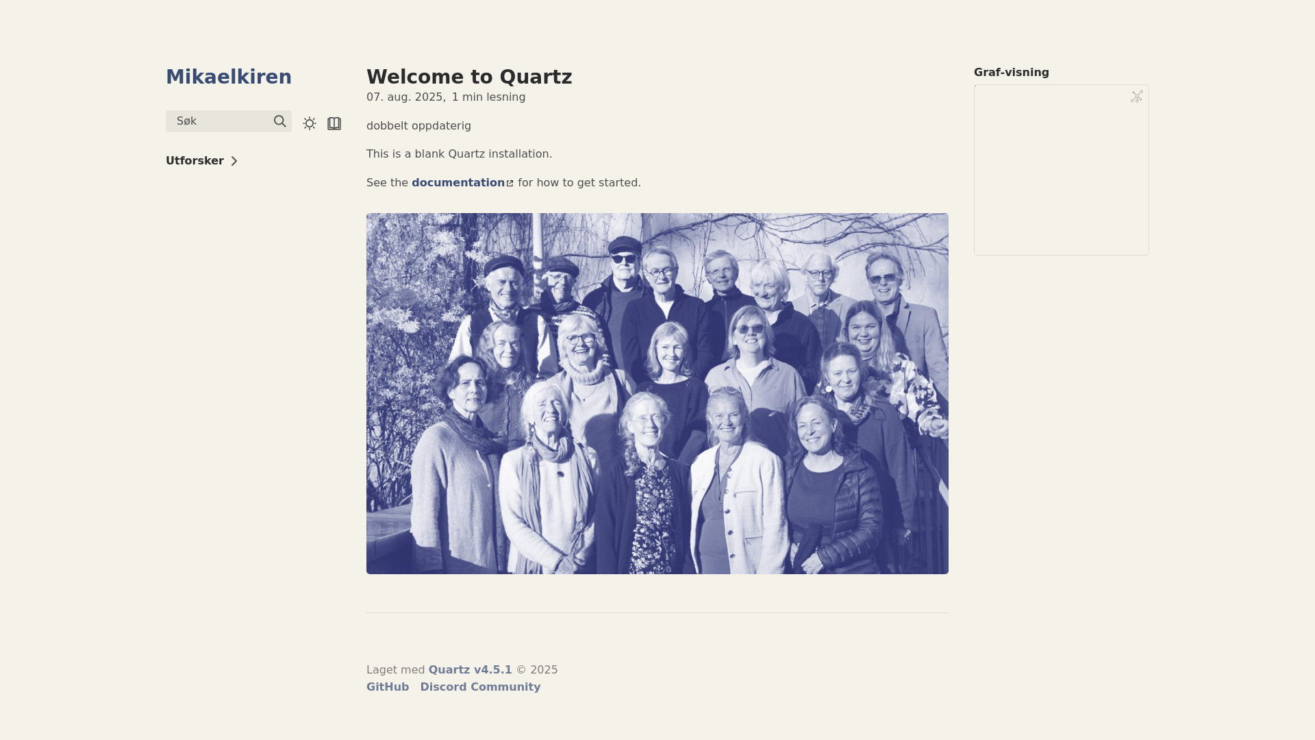 website screenshot of https://quartz-mikaelkirken.pages.dev/