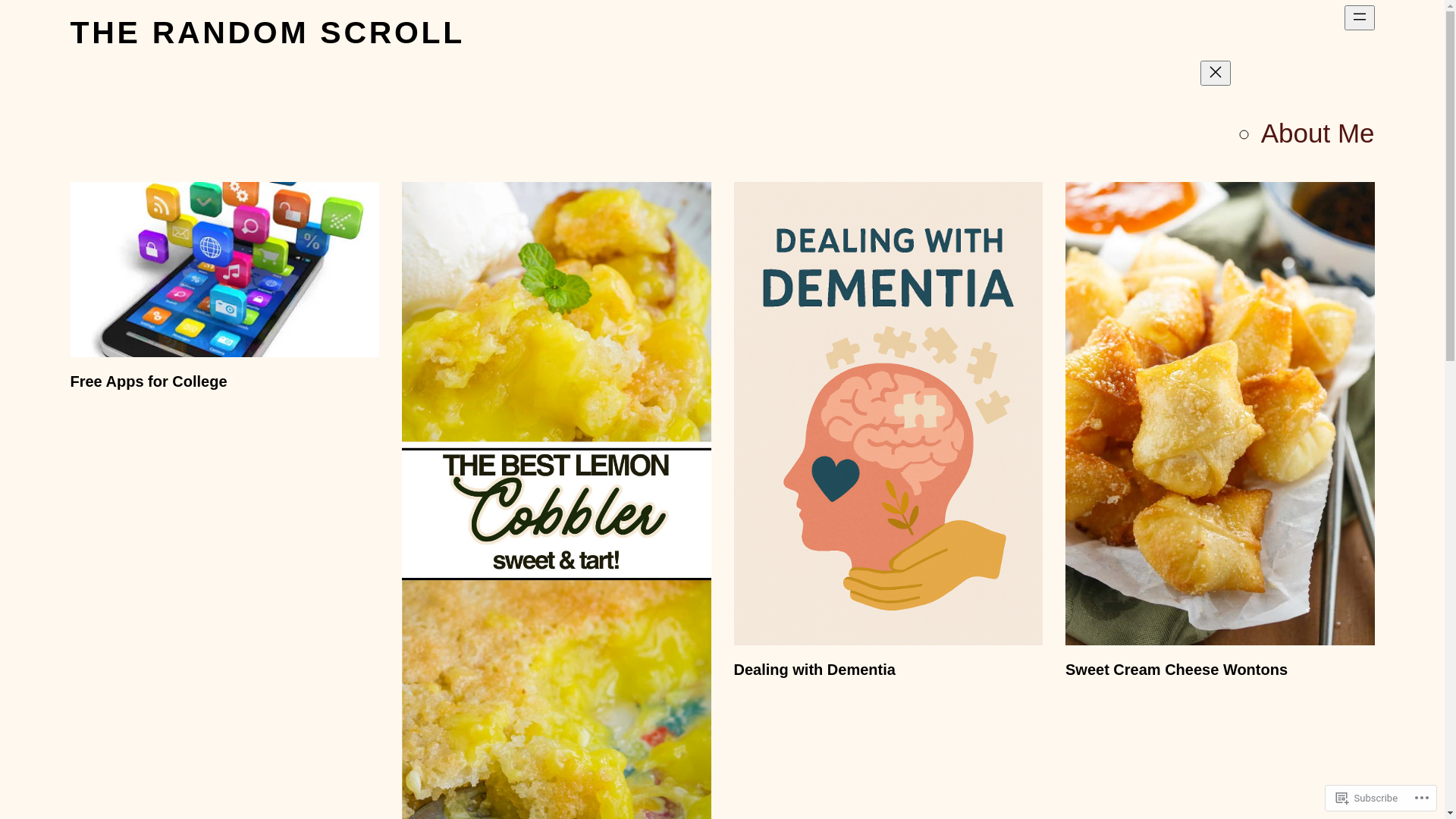 website screenshot of https://therandomscroll.net/