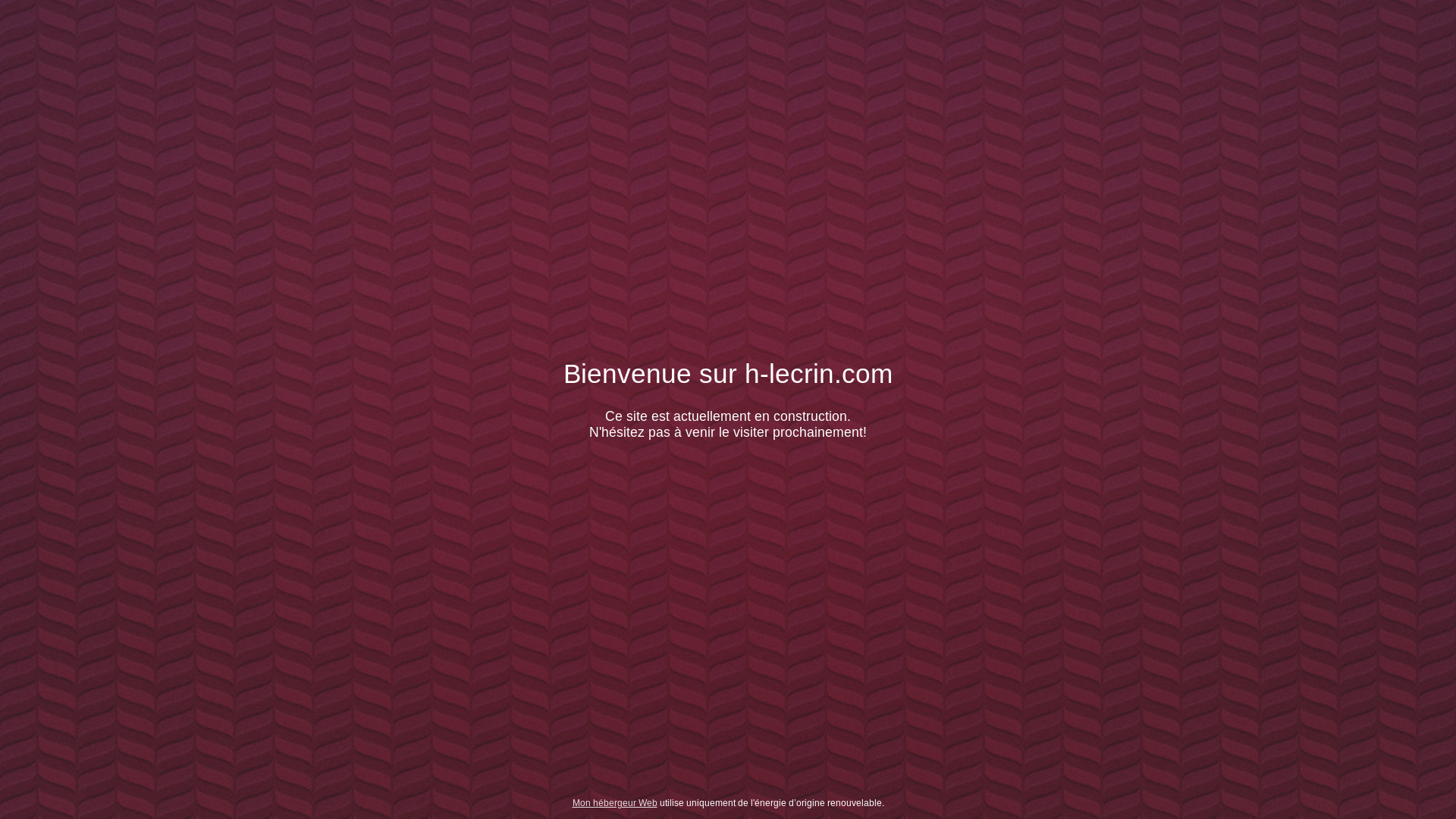 website screenshot of https://h-lecrin.com/