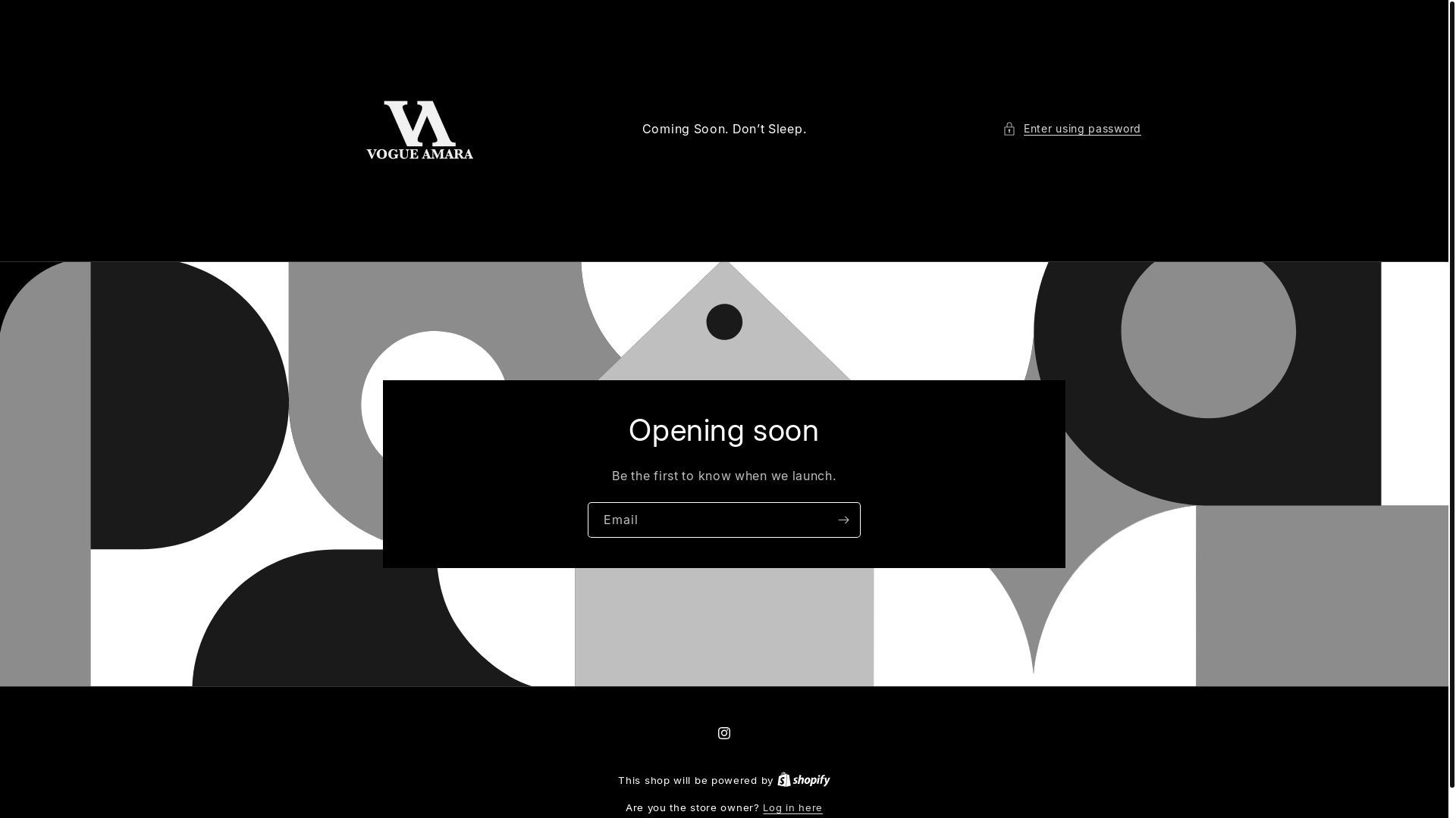 website screenshot of https://vogueamara.com/