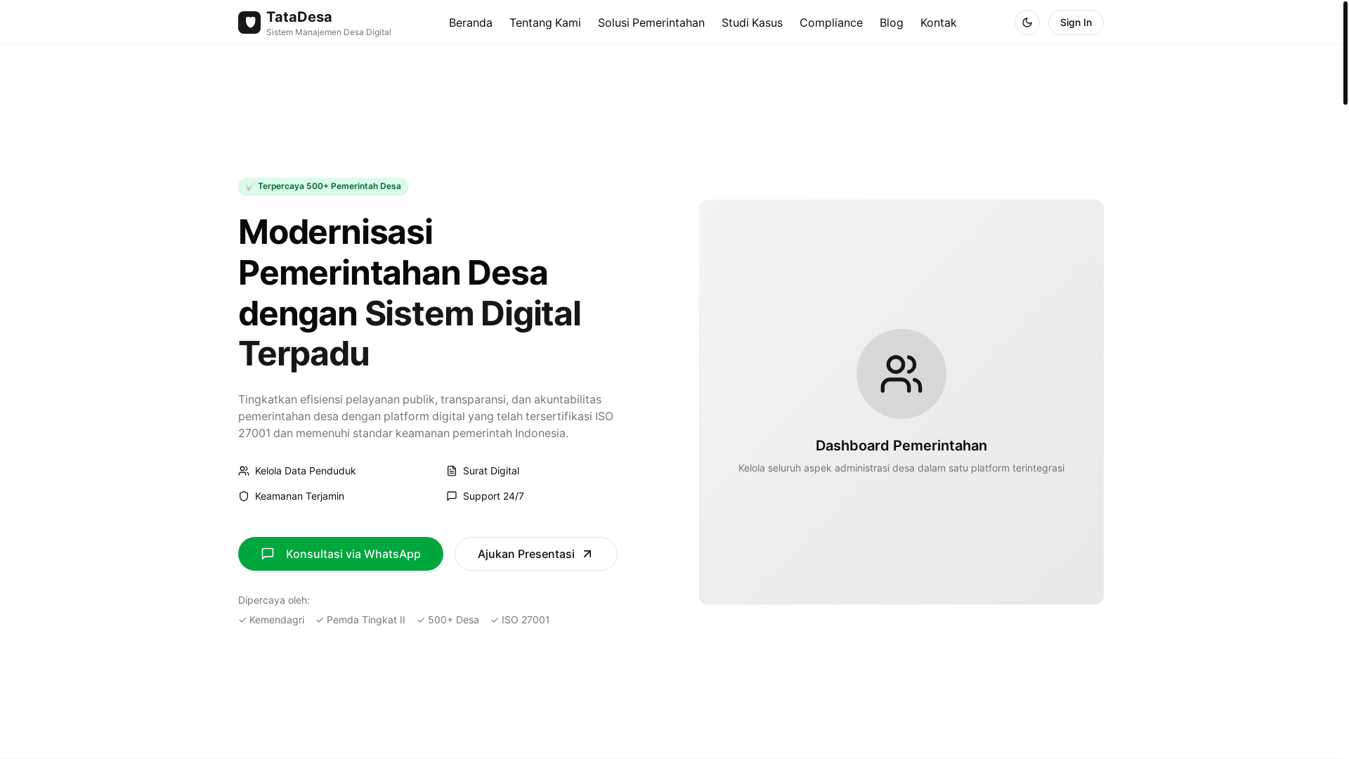 website screenshot of https://landingpagetatadesa.pages.dev/