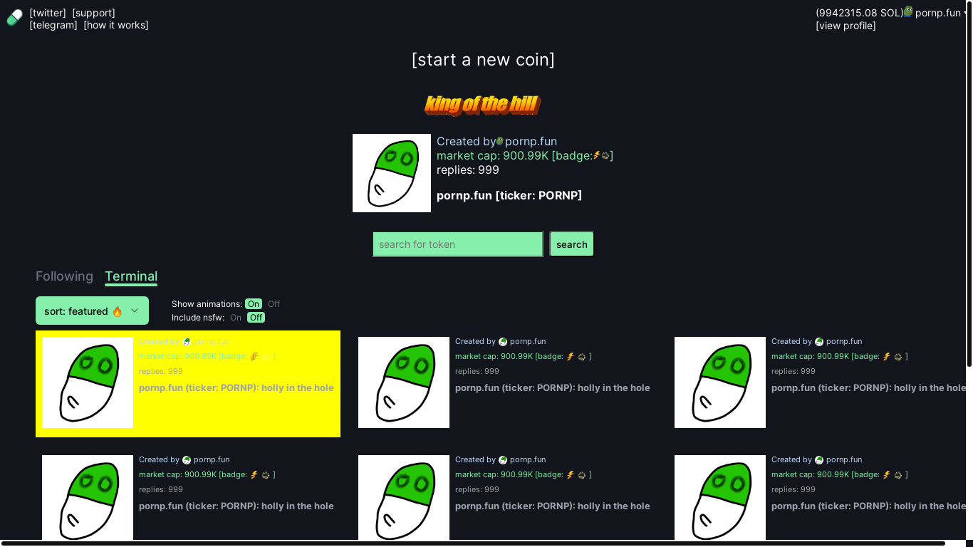website screenshot of https://pornp.fun/