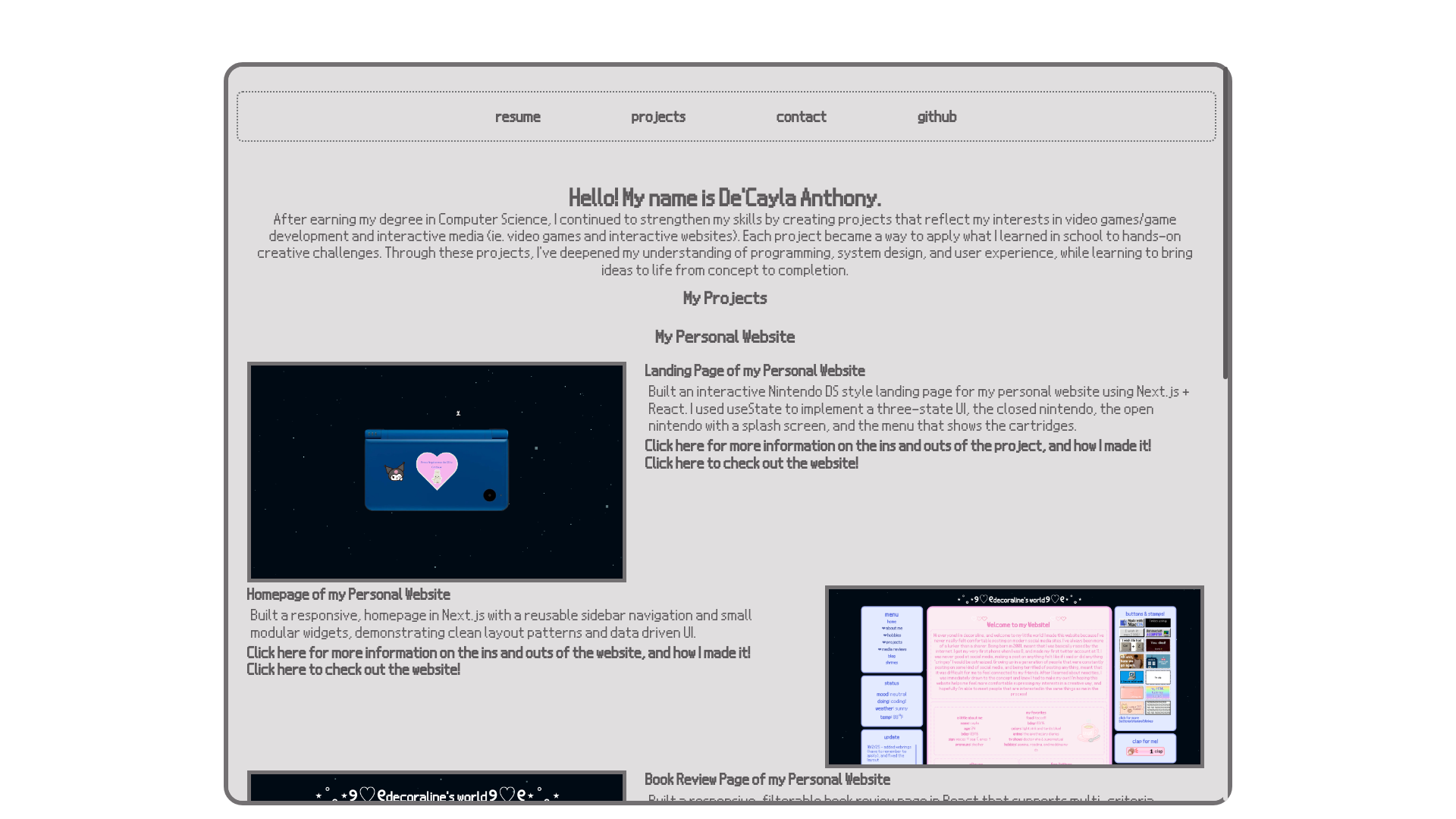 website screenshot of https://decaylaanthony.com/