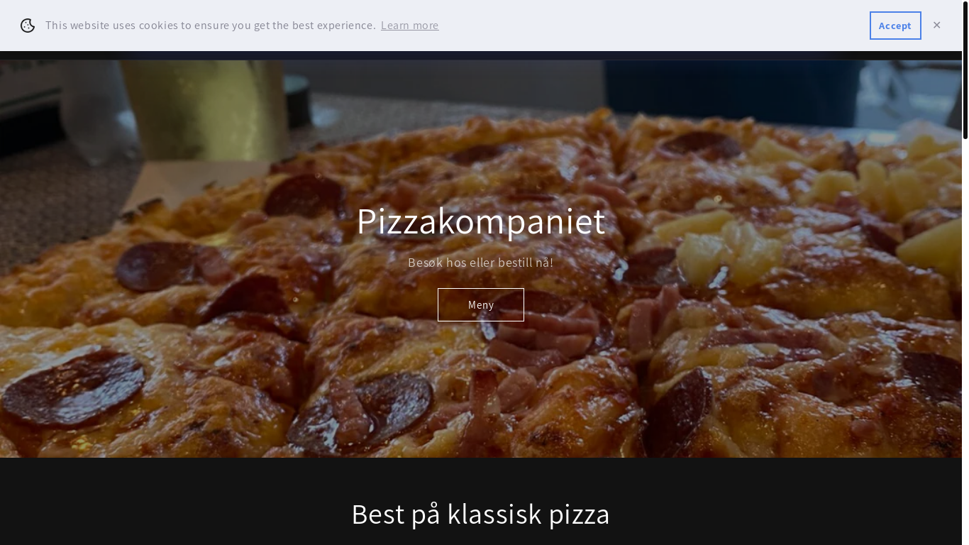 website screenshot of https://pizzakompaniet.shop/