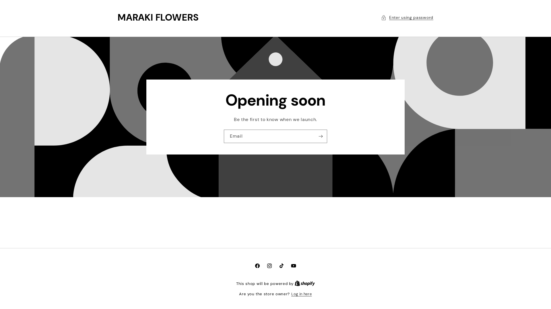 website screenshot of https://marakiflowers.com/