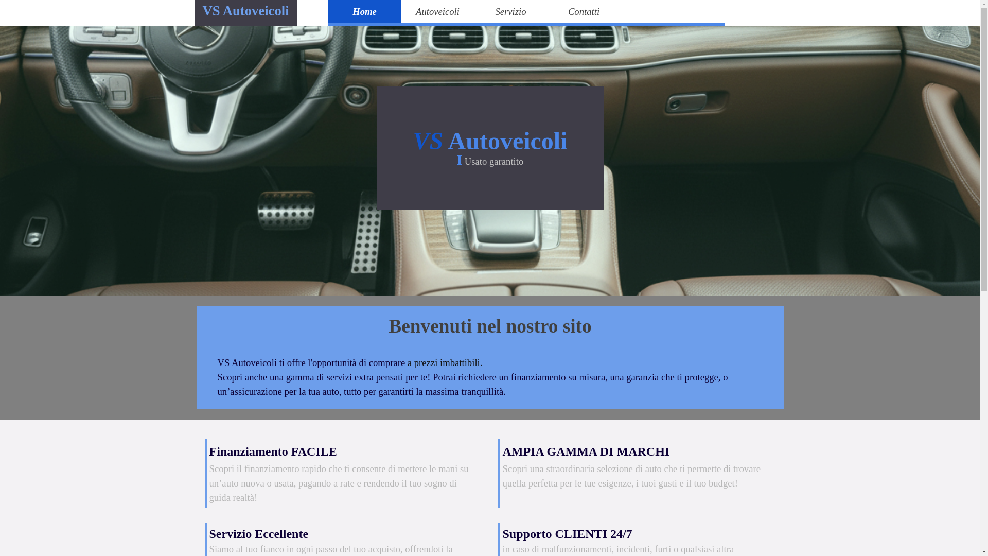 website screenshot of https://vsautoveicoli.com/