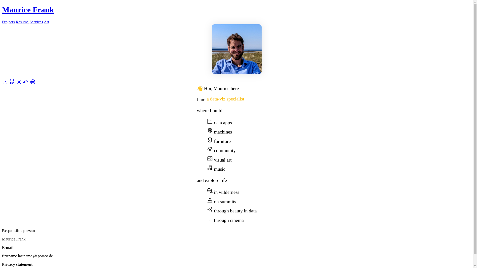 website screenshot of https://morris-frank-dev.pages.dev/