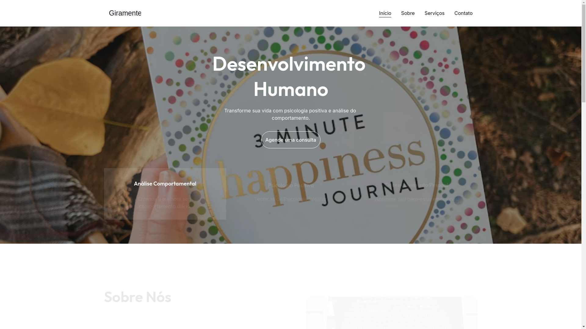 website screenshot of https://giramente.com.br/