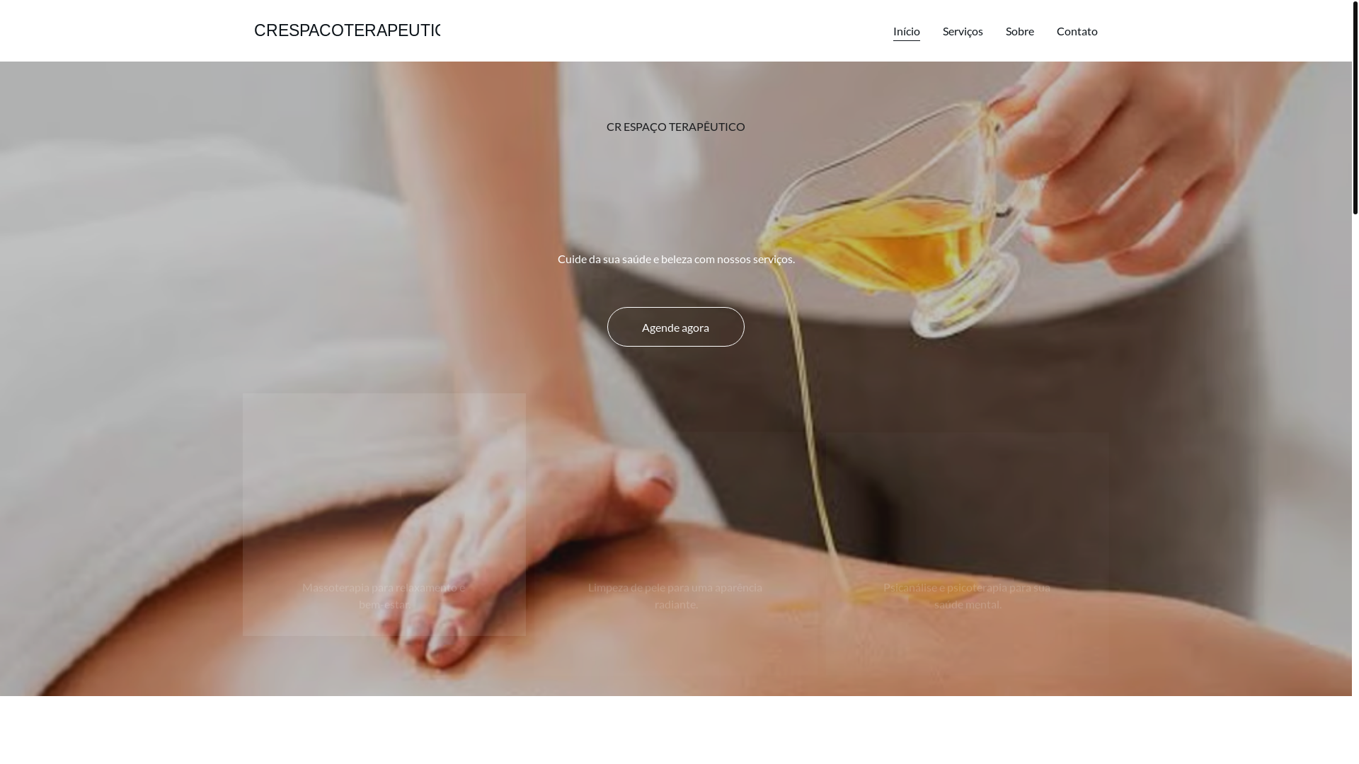 website screenshot of https://crespacoterapeutico.com.br/
