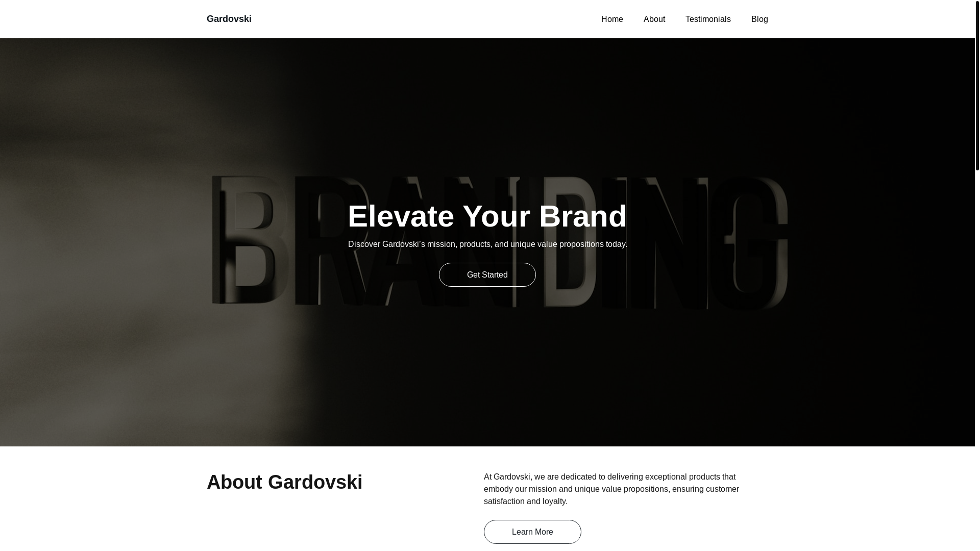 website screenshot of https://gardovski.com/