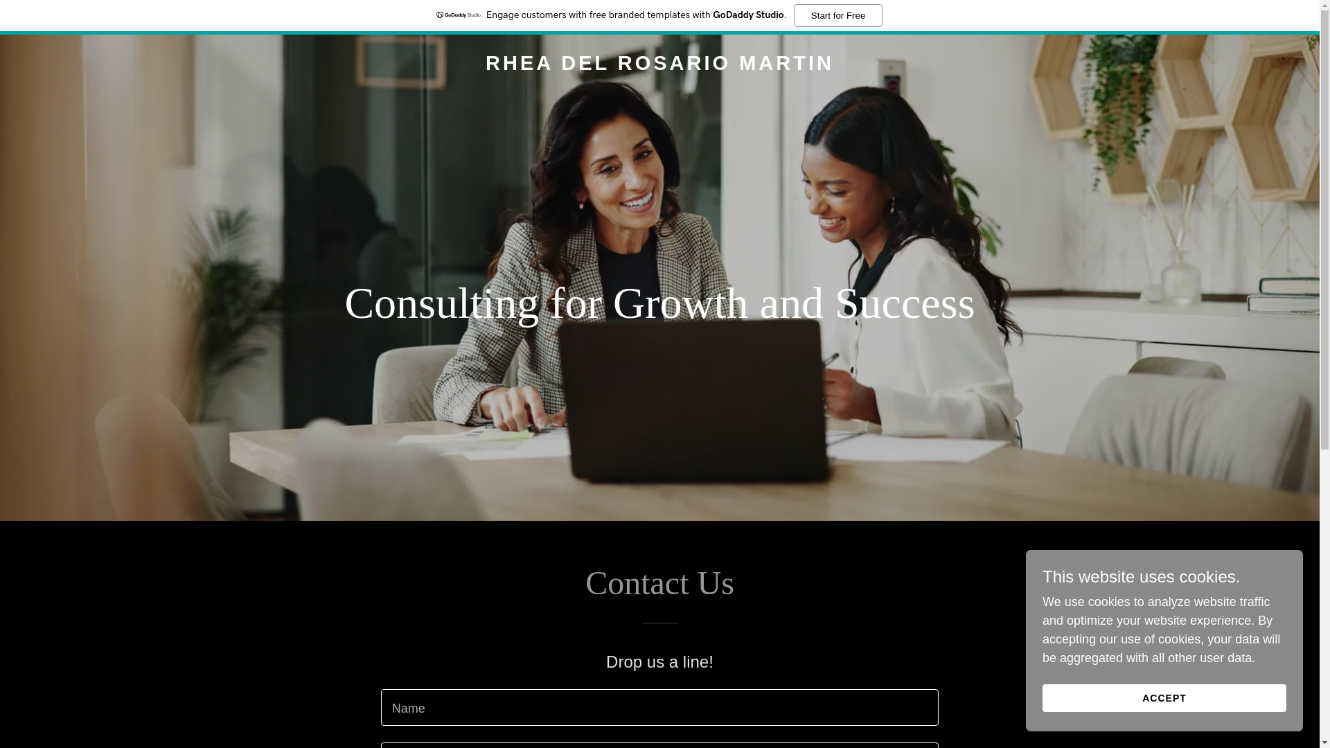 website screenshot of https://rheadelrosariomartin.com/