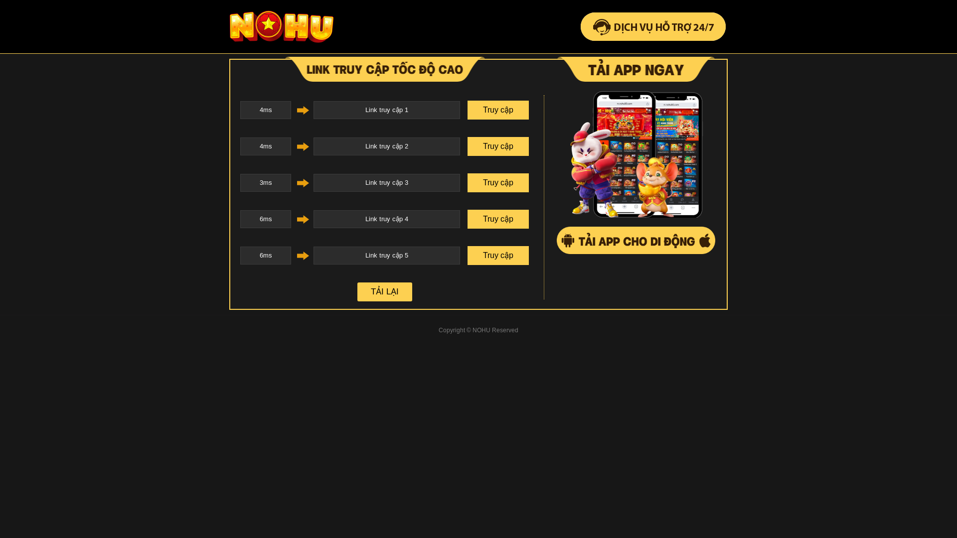 website screenshot of https://nhvip.pages.dev/