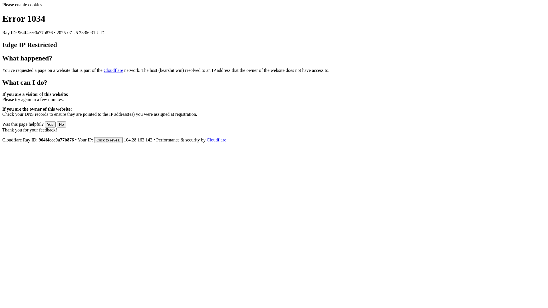 website screenshot of https://bearshit.win/