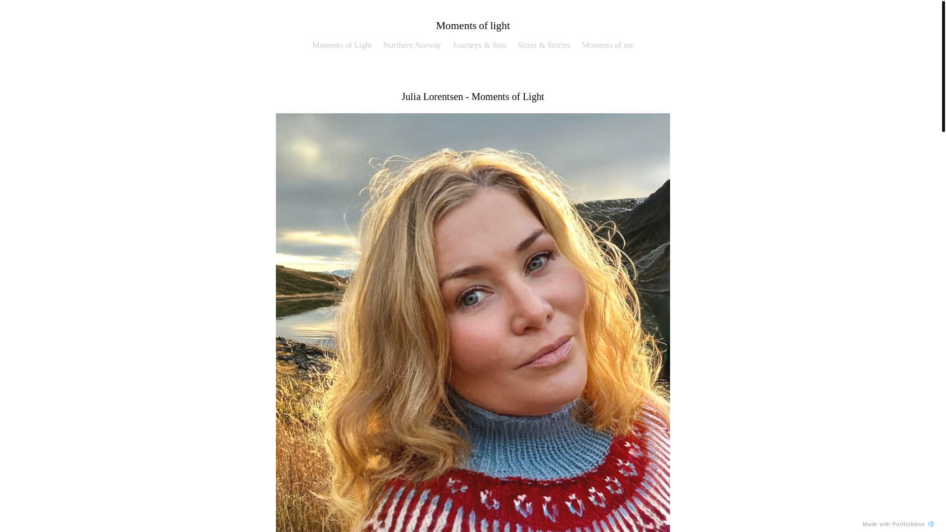 website screenshot of https://julialorentsen.com/