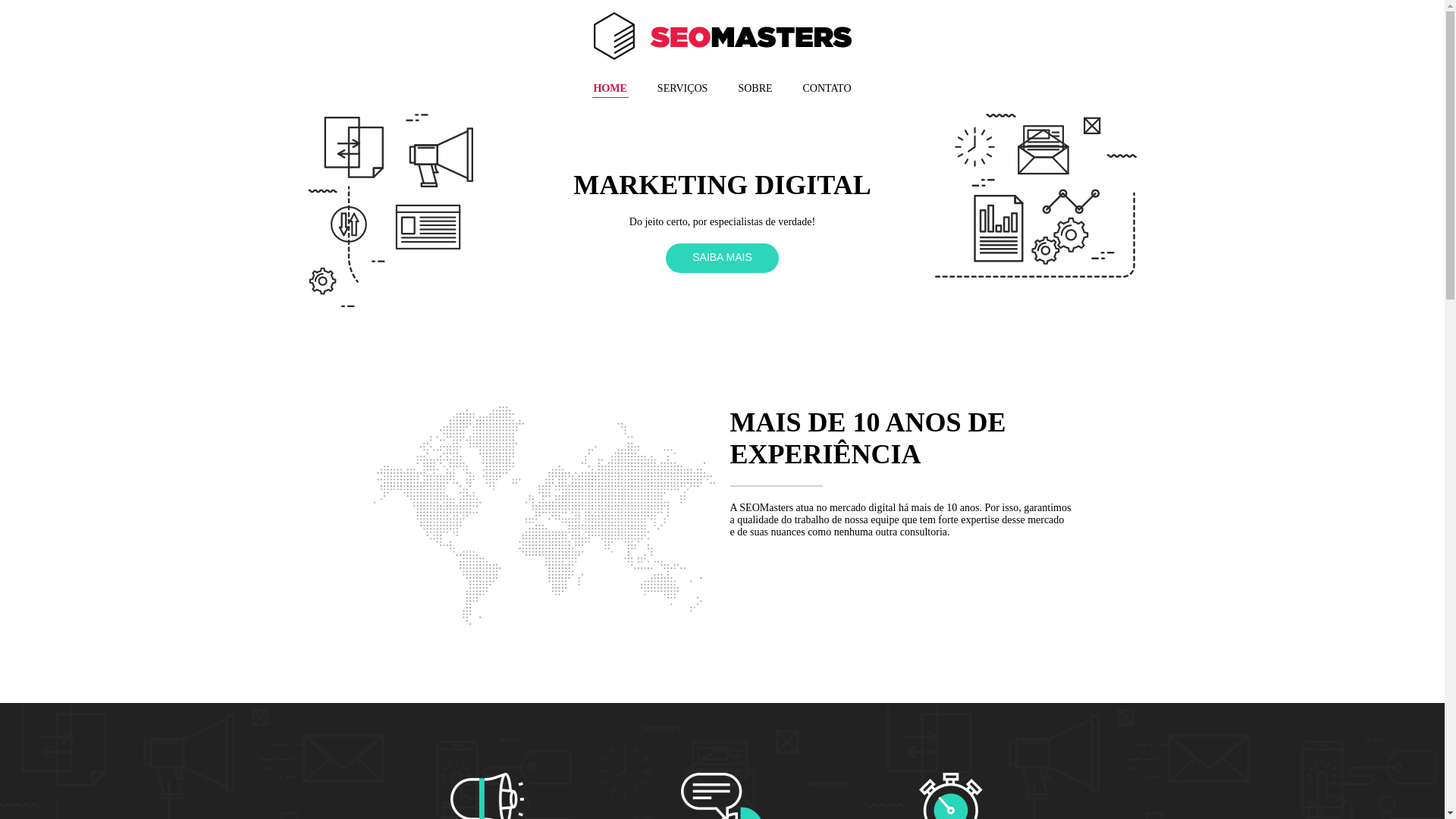 website screenshot of https://wishmarketing.com.br/