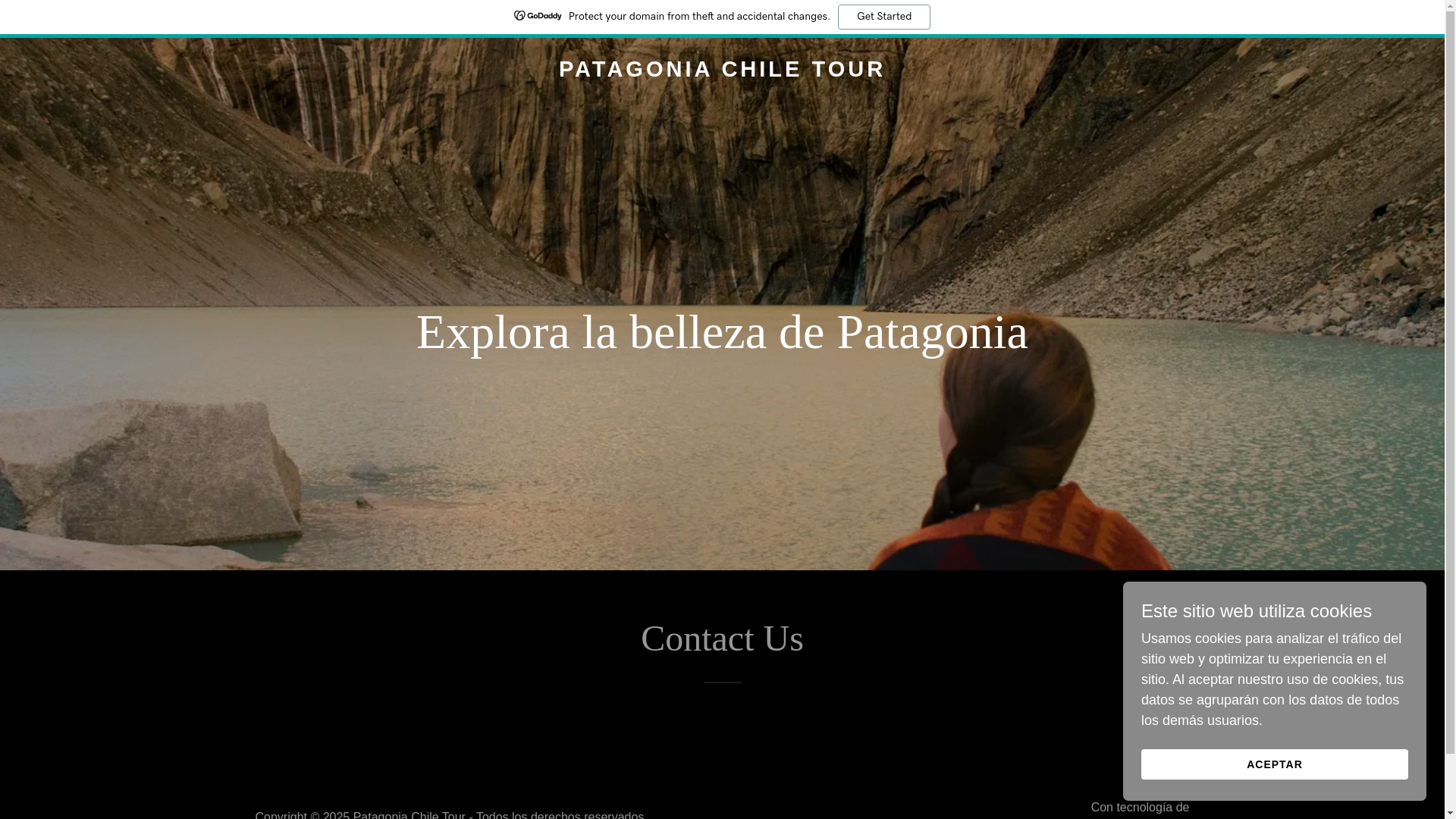 website screenshot of https://patagoniachilenatour.com/