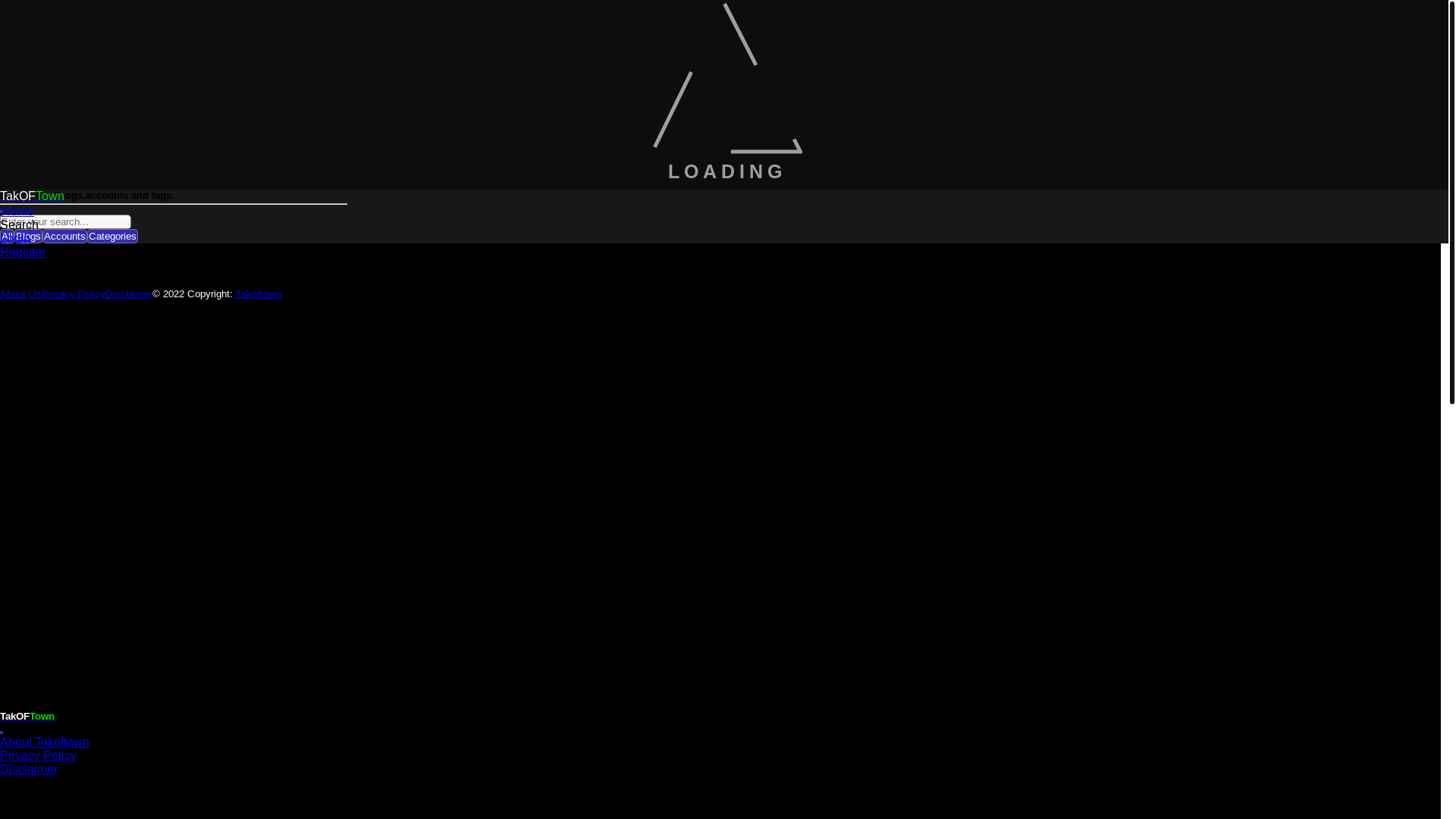 website screenshot of https://takoftown.com/