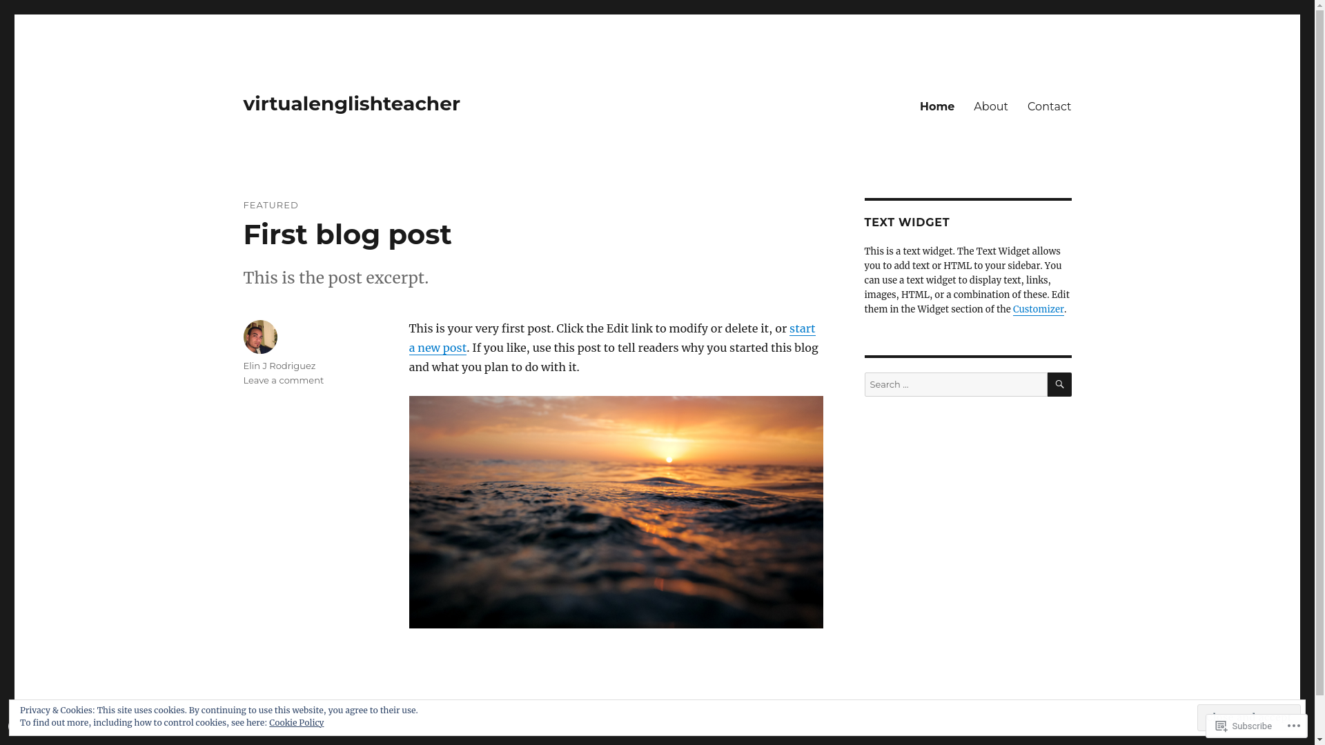 website screenshot of https://virtual-english-teacher.com/
