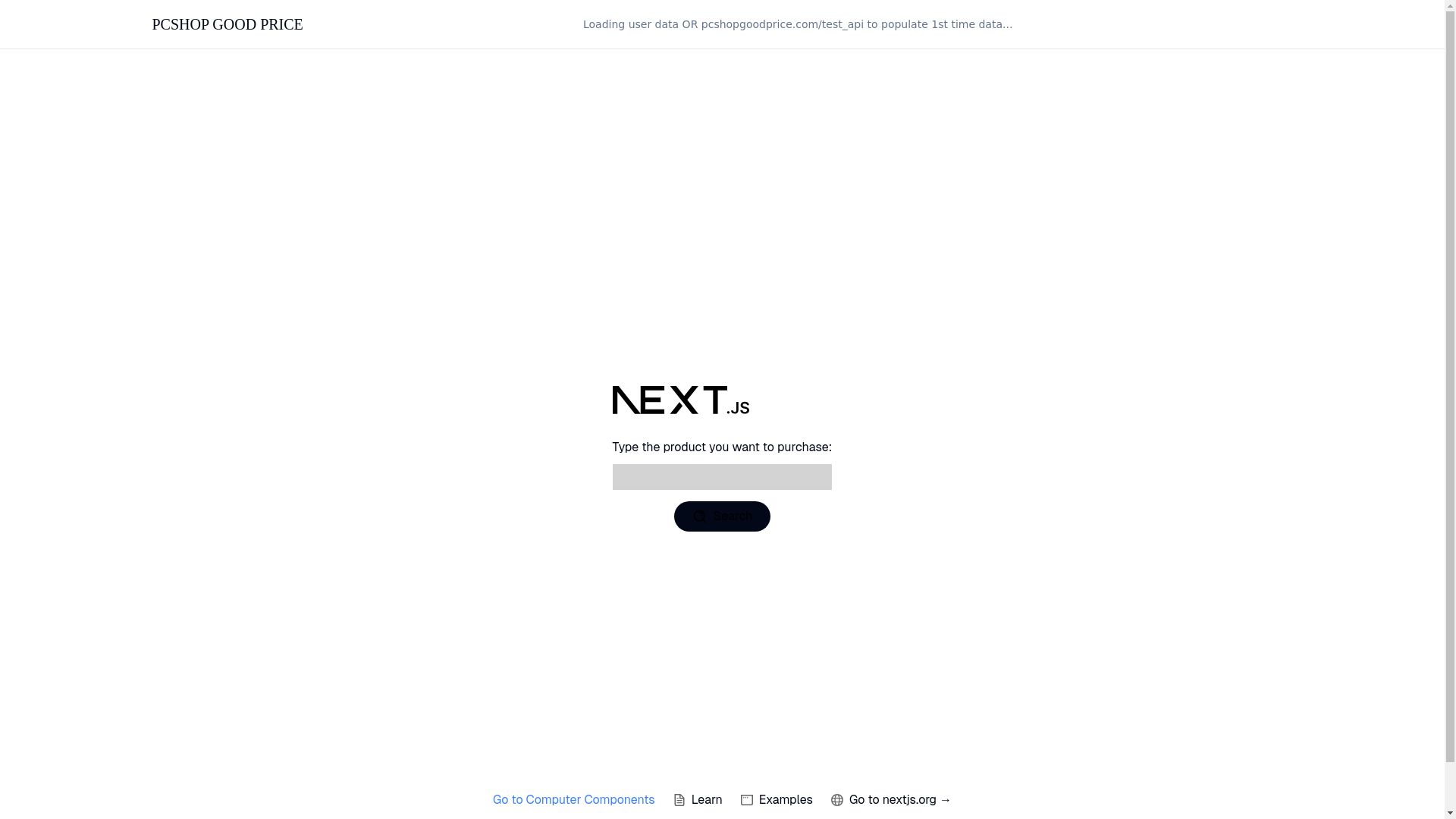 website screenshot of https://pcshopgoodprice.com/