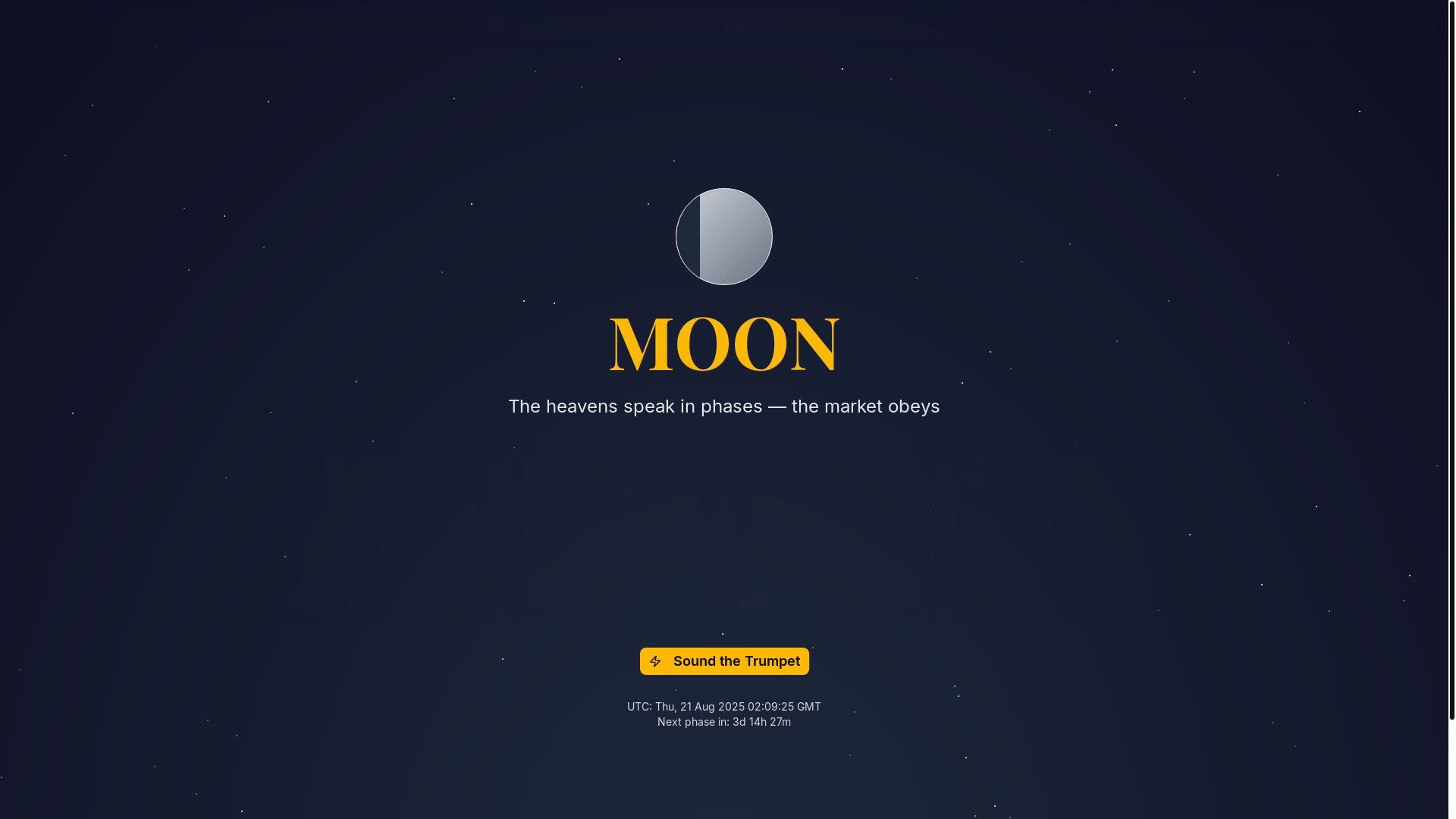 website screenshot of https://moononheaven.dev/