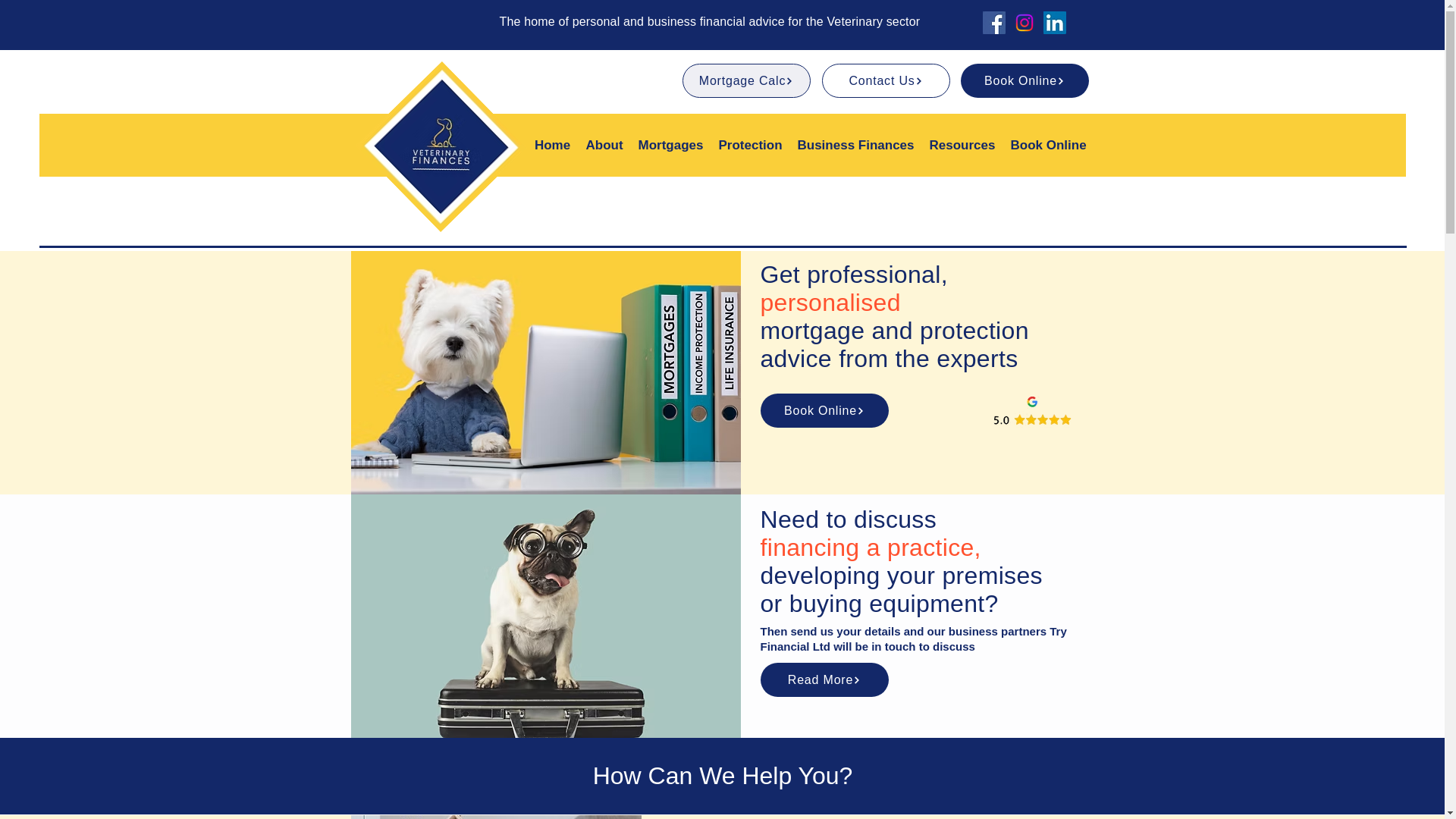 website screenshot of https://vfinances.co.uk/