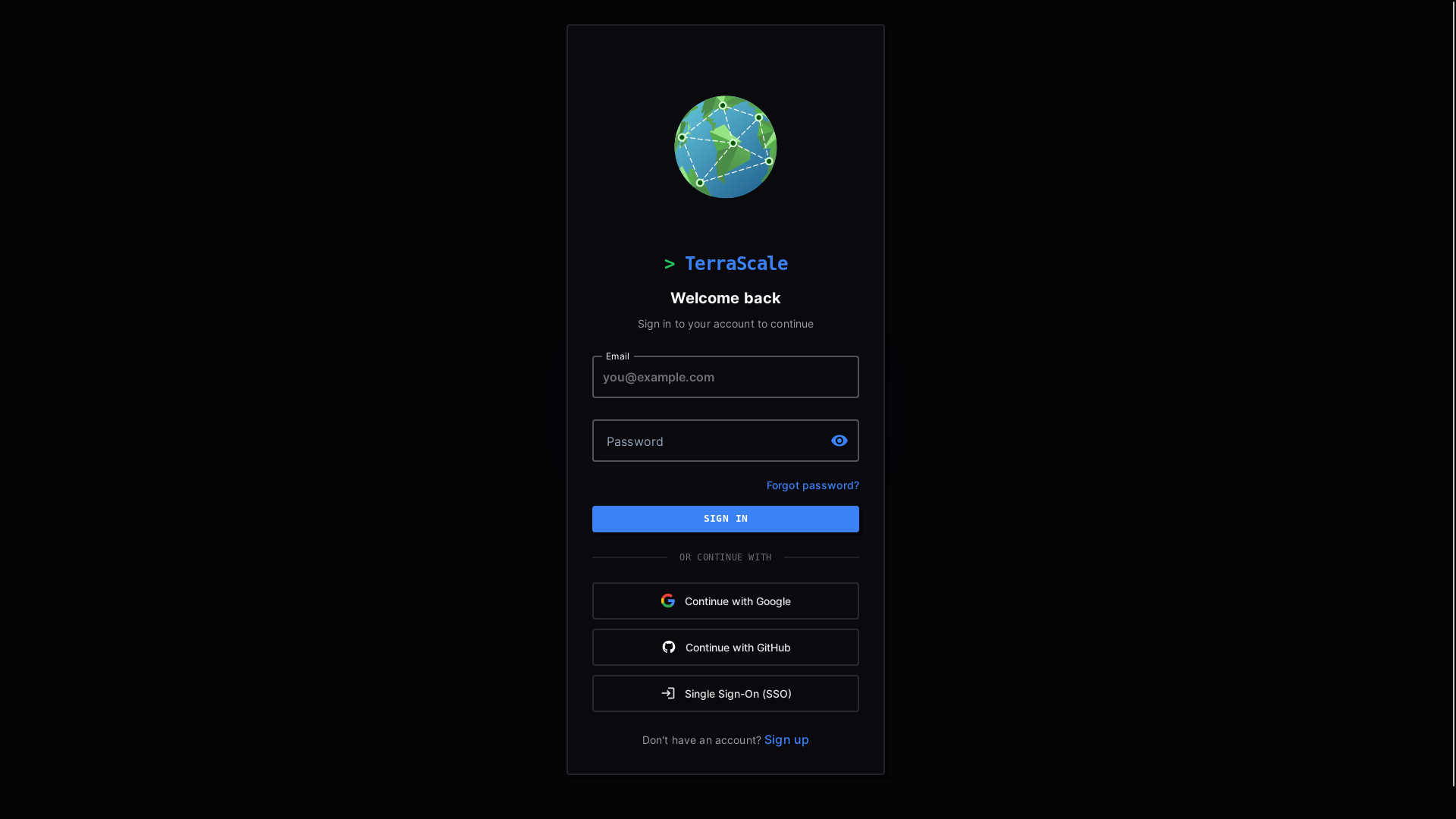 website screenshot of https://terrascale.pages.dev/