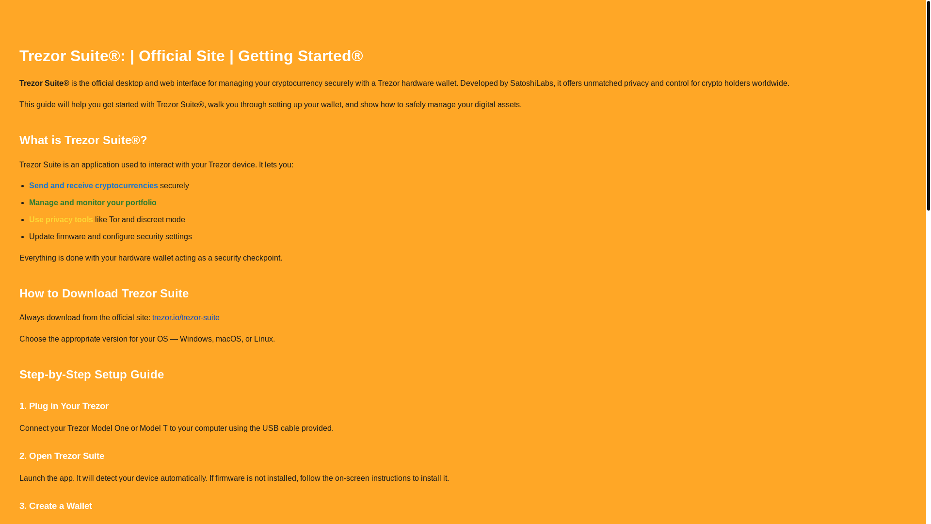 website screenshot of https://get-trezr-suite.pages.dev/