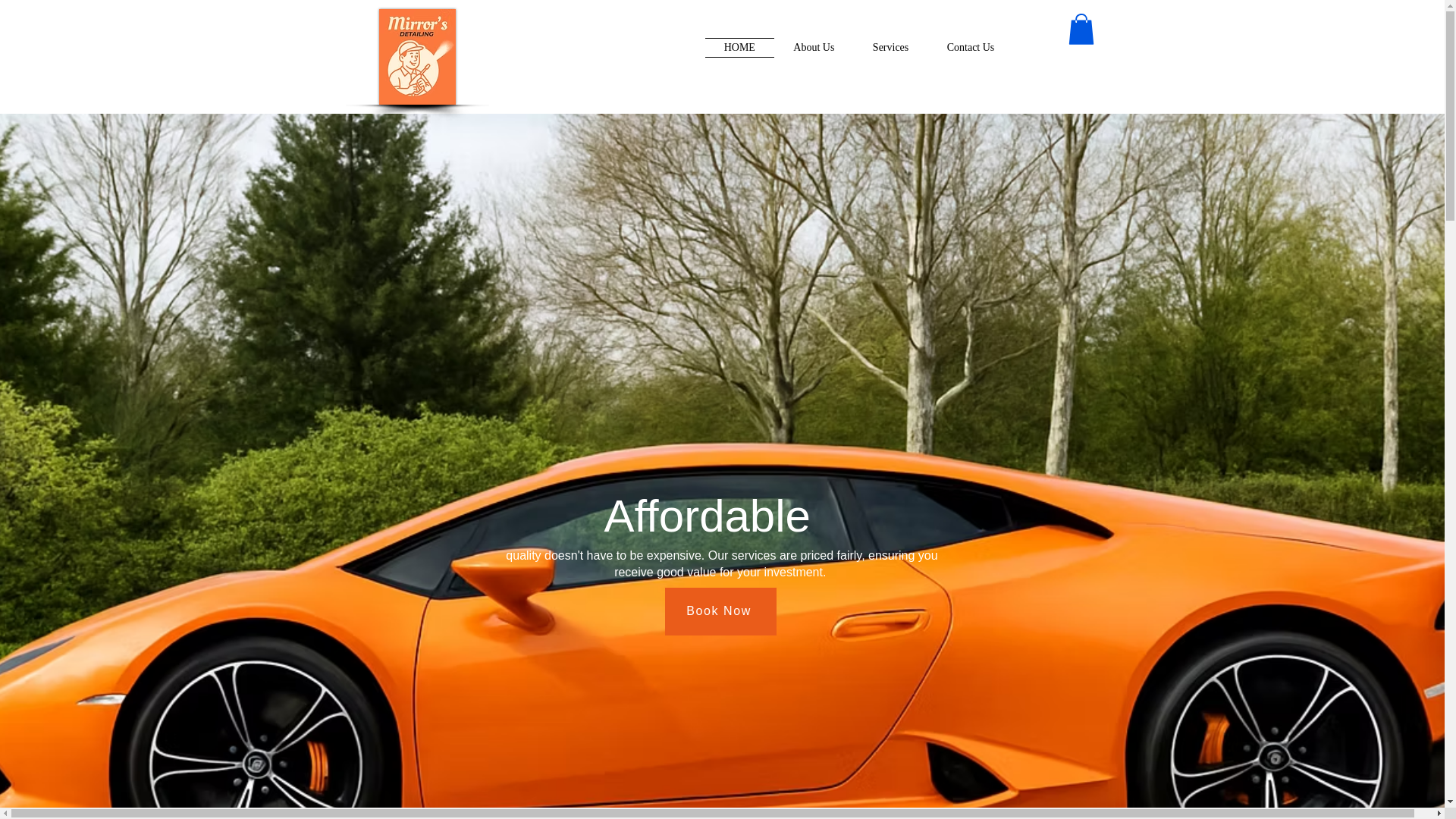 website screenshot of https://mirrorsdetailing.com/