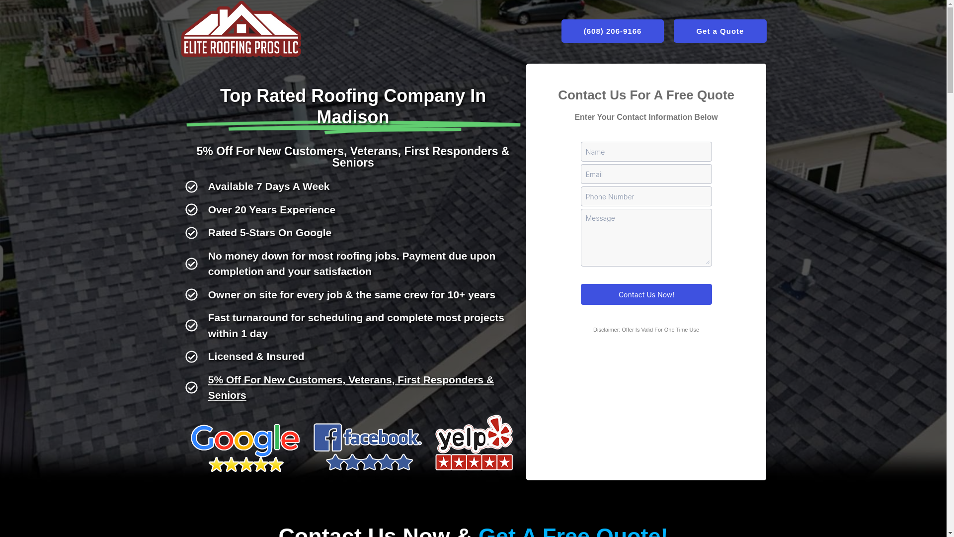 website screenshot of https://elite-roofing-pros-in-madison.com/