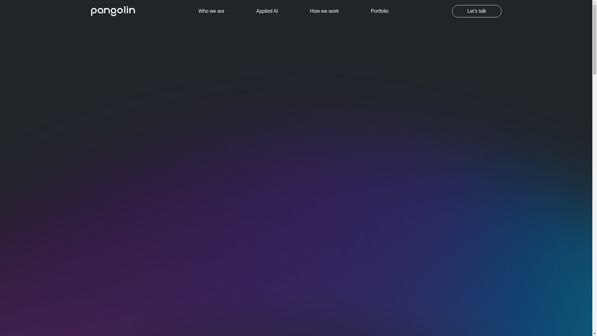 website screenshot of https://pangolincode.org/