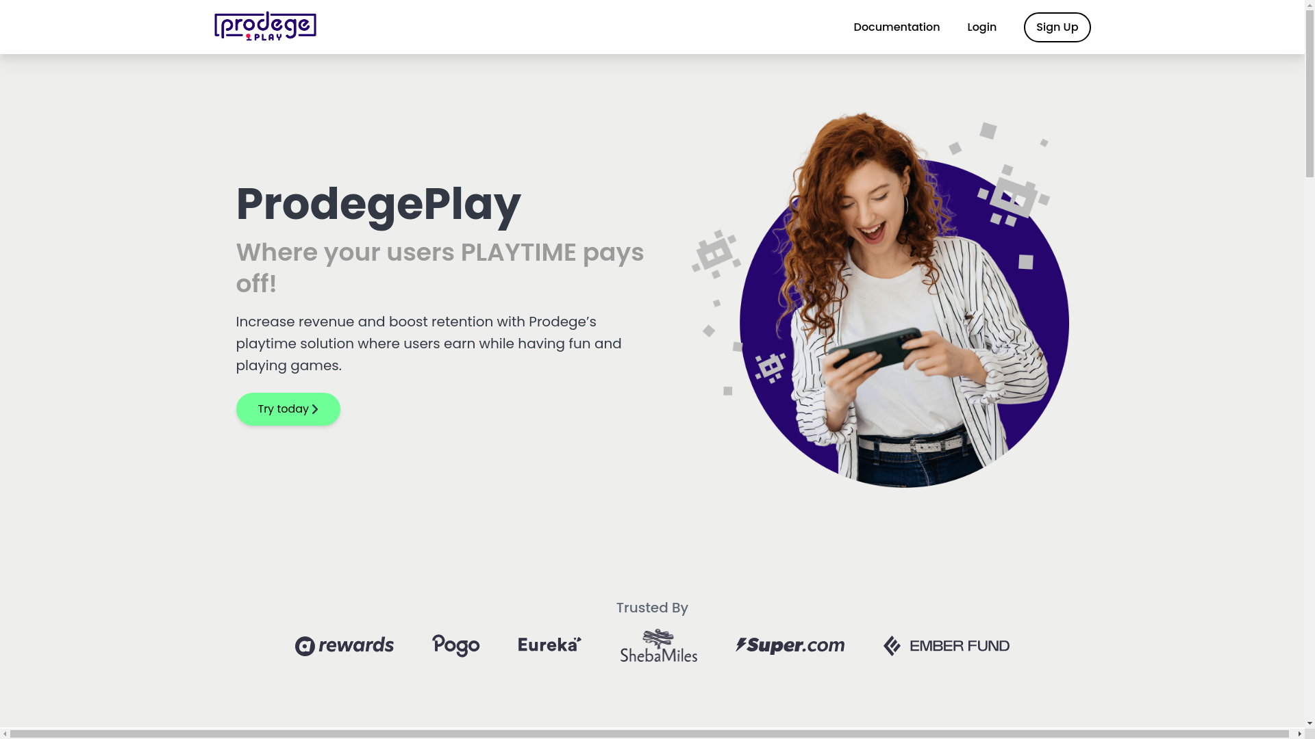 website screenshot of https://prodege-playtime-landing-page.pages.dev/
