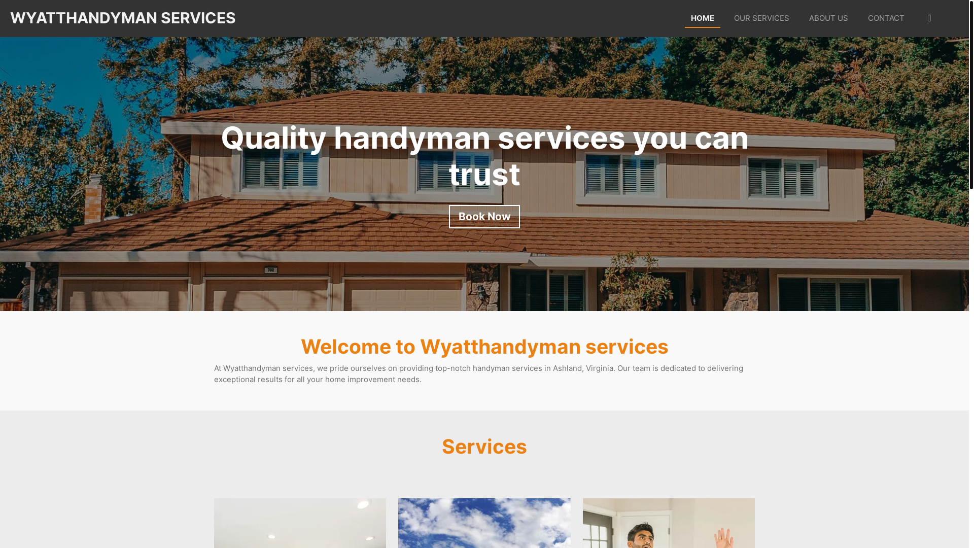 website screenshot of https://wyatthandymanservices.com/