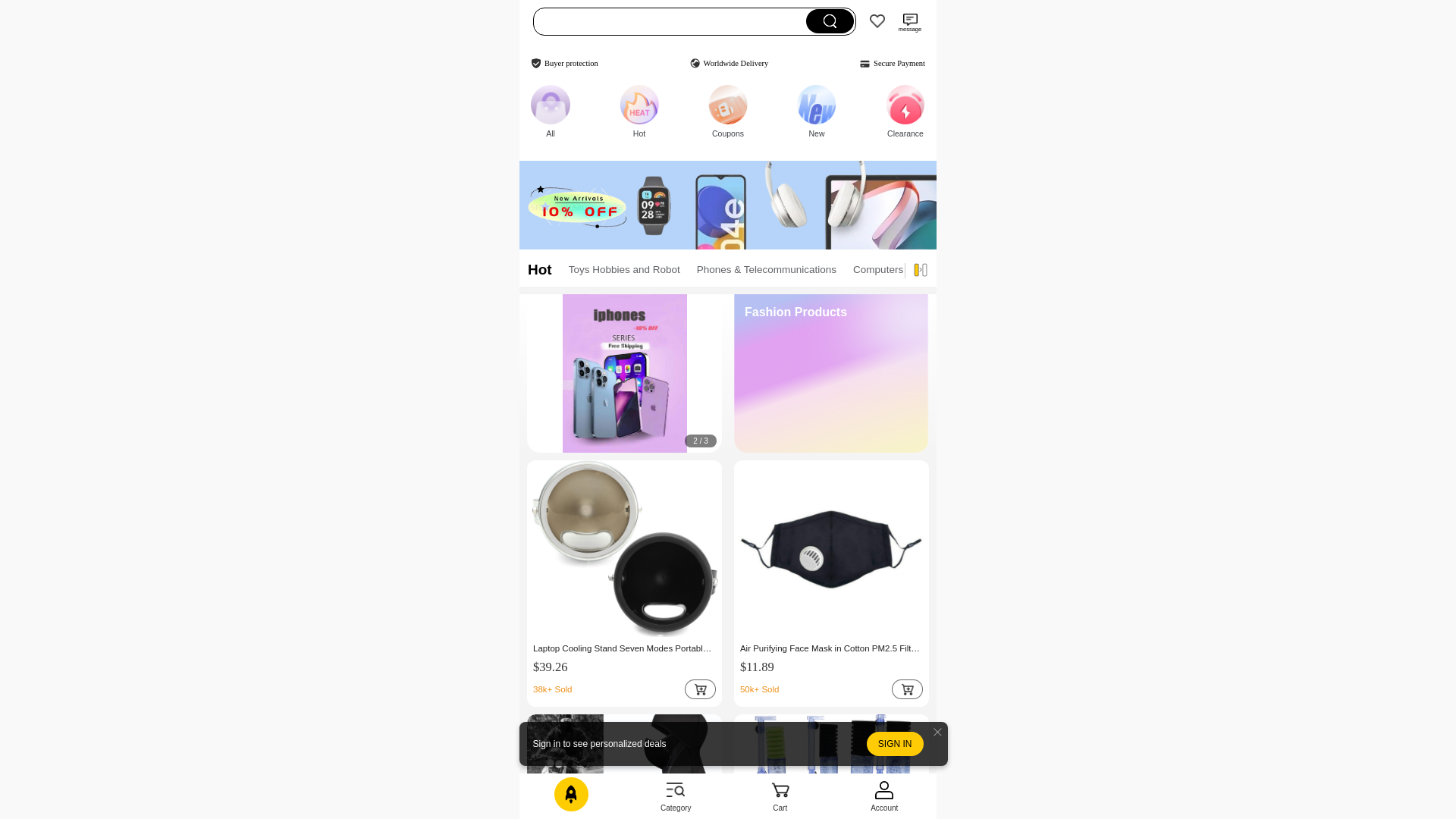 website screenshot of https://testqianduan.shop/